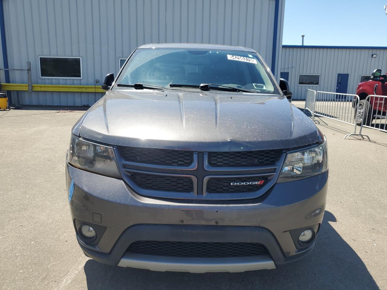 2015 Dodge Journey R Gray vin: 3C4PDCEG3FT686783 Damage: Hood, Dent(S) W/ Paint Dmg, 1 To 2 Inches