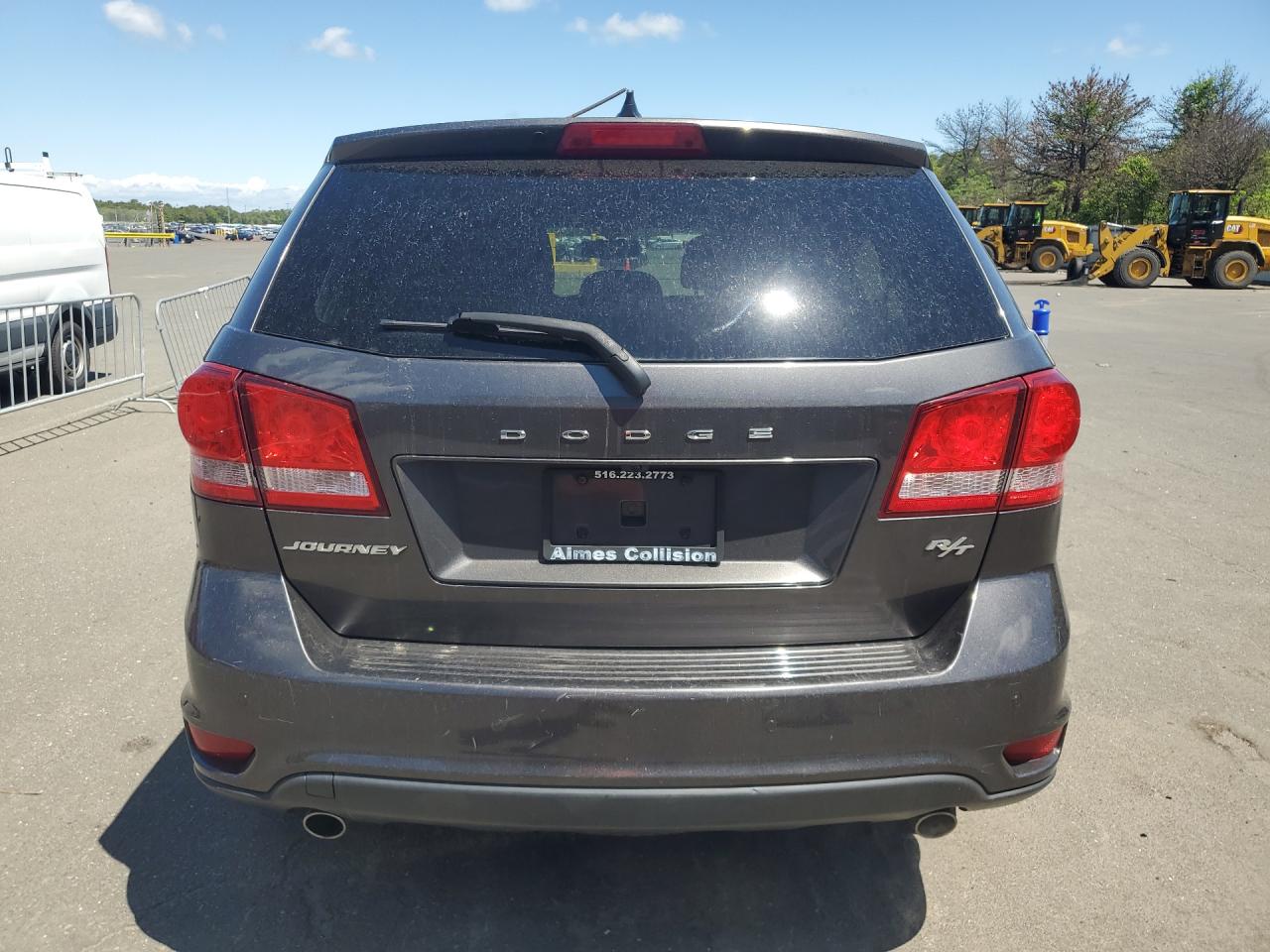 2015 Dodge Journey R Gray vin: 3C4PDCEG3FT686783 Damage: Rear Bumper, Light Scratch, 3 To 4 Inches