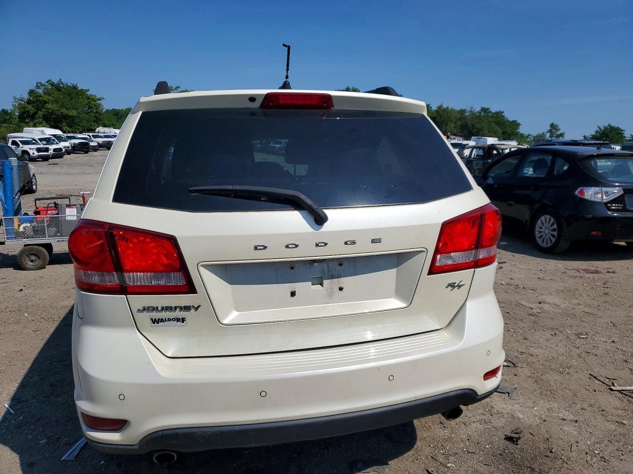 2013 Dodge Journey R/t White vin: 3C4PDCEG4DT712028