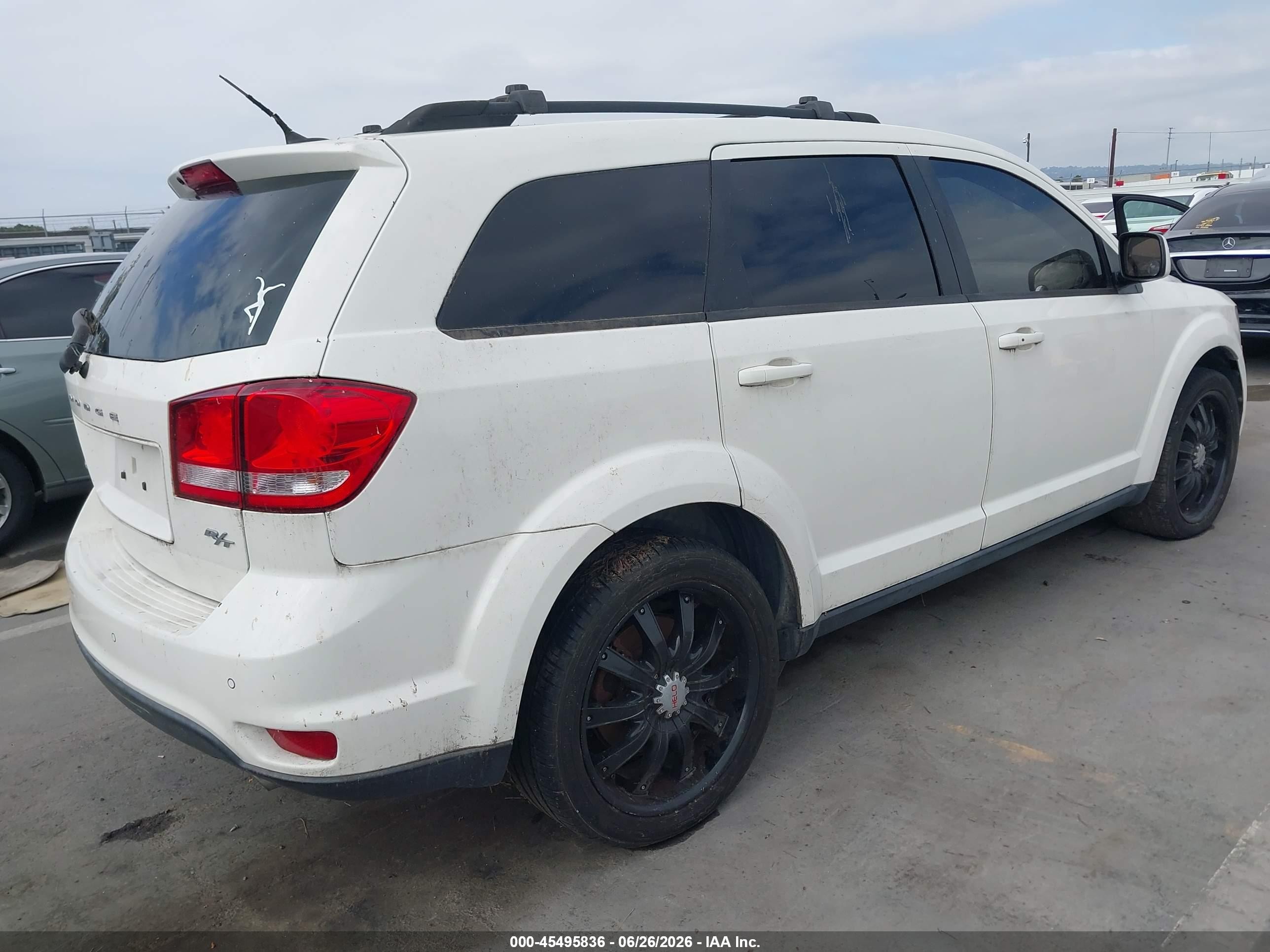 2014 Dodge Journey R/t White vin: 3C4PDCEG4ET139097