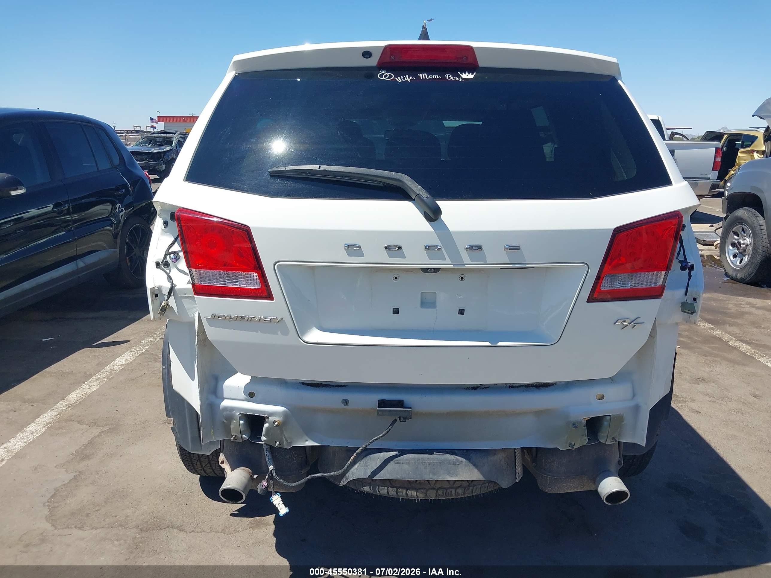 2014 Dodge Journey R/t White vin: 3C4PDCEG4ET152819