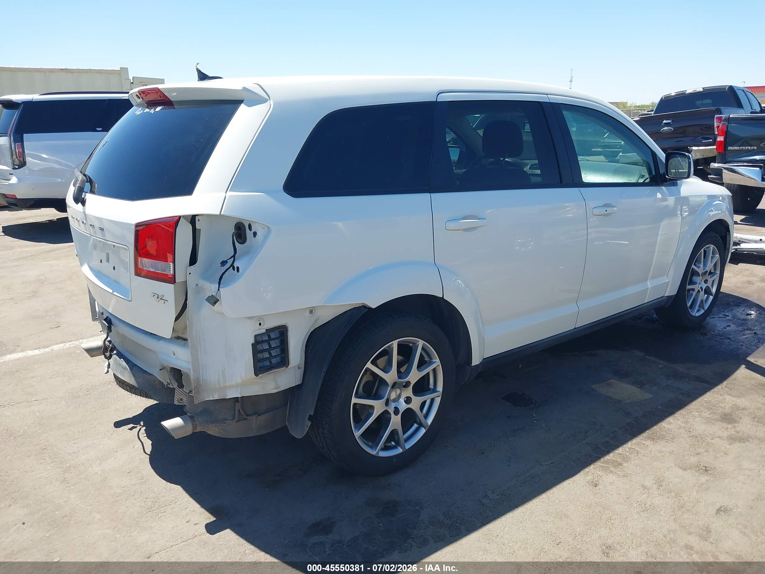 2014 Dodge Journey R/t White vin: 3C4PDCEG4ET152819