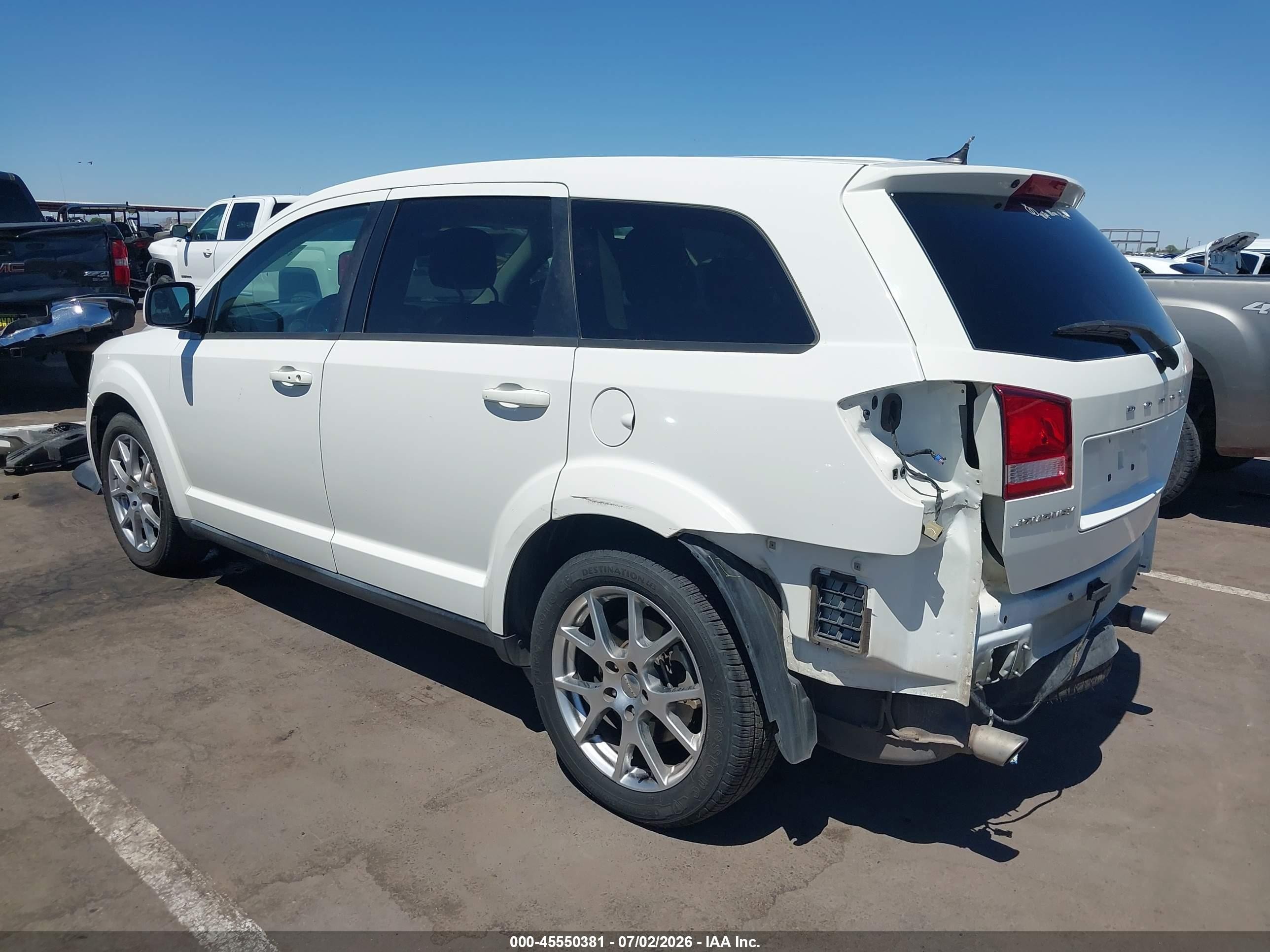 2014 Dodge Journey R/t White vin: 3C4PDCEG4ET152819