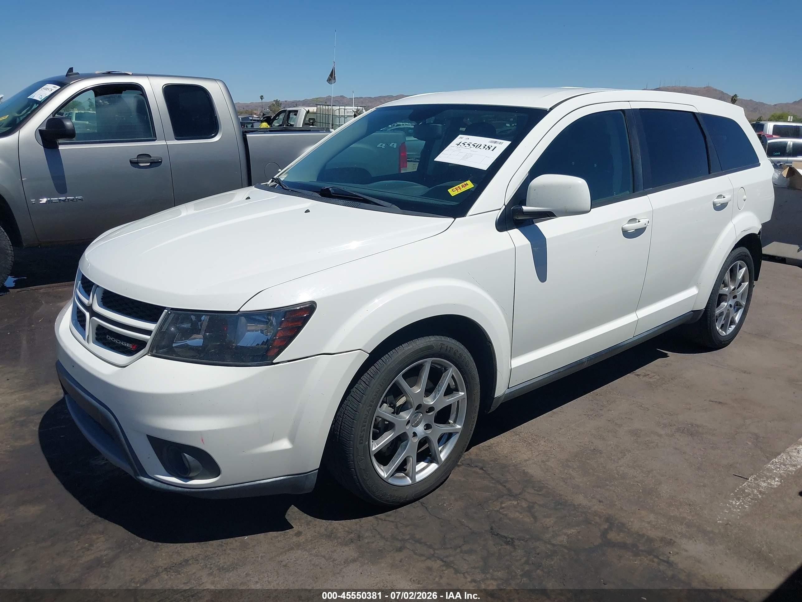 2014 Dodge Journey R/t White vin: 3C4PDCEG4ET152819