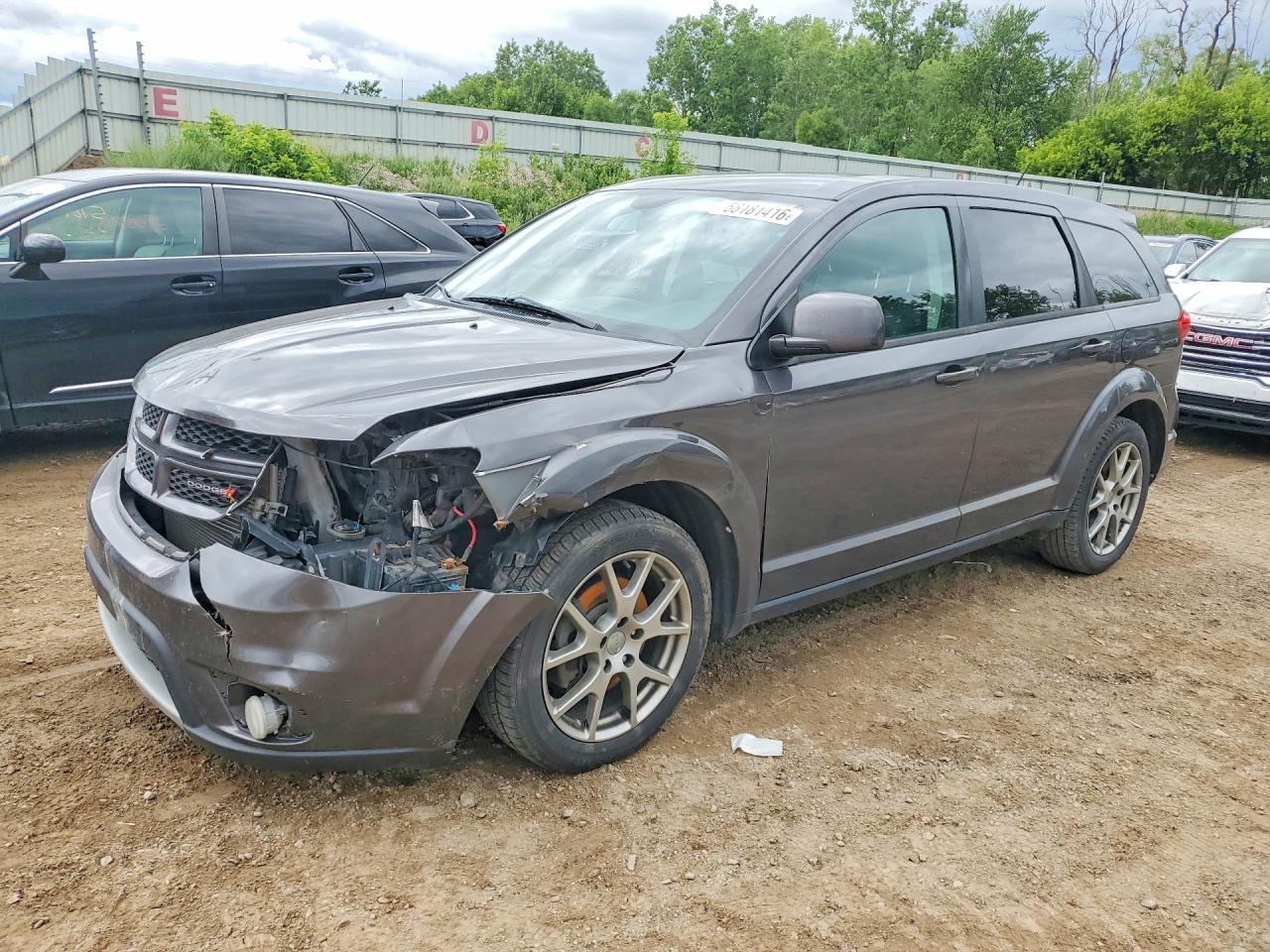 2014 Dodge Journey R Угольный vin: 3C4PDCEG4ET310060