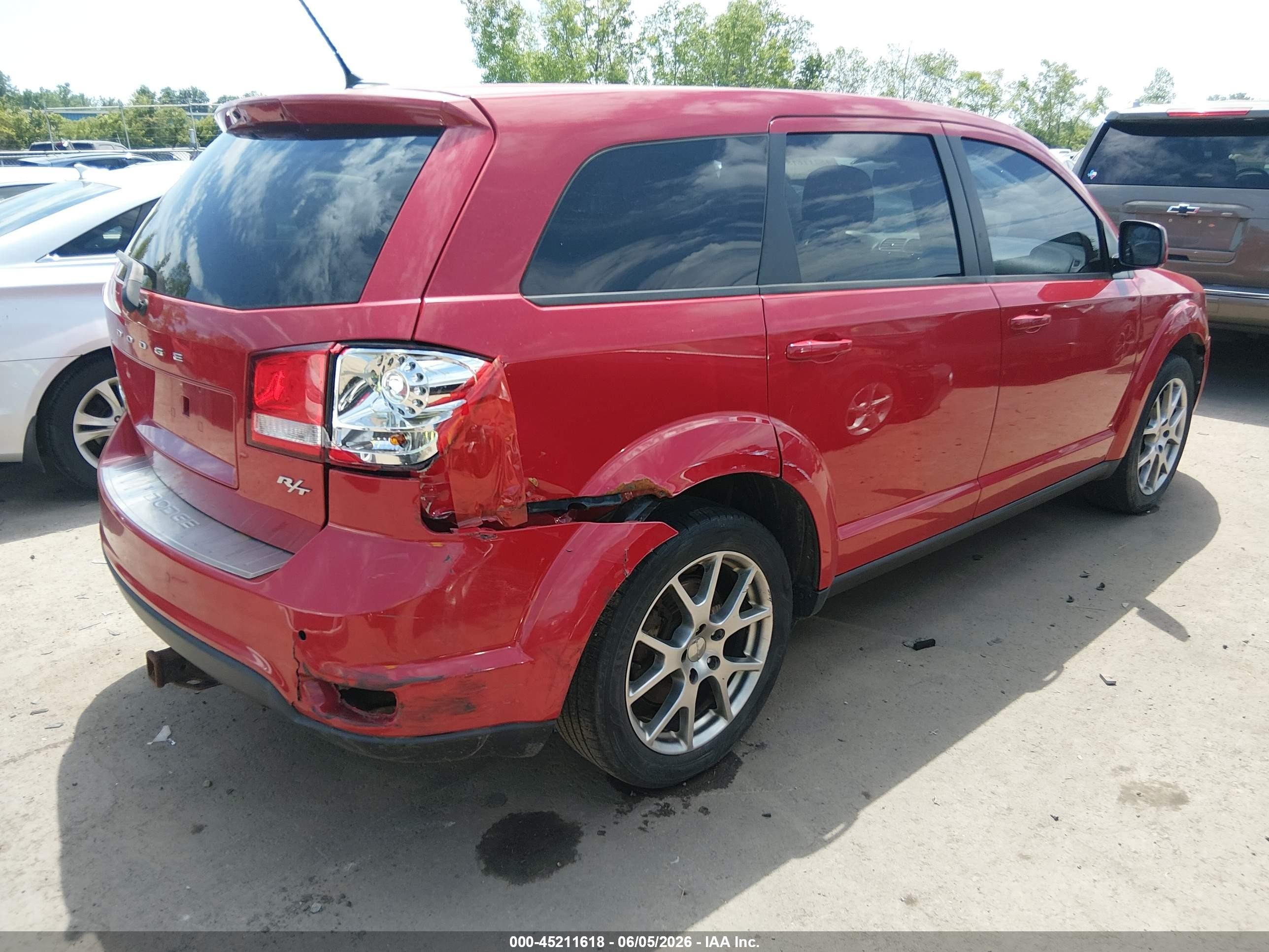 2015 Dodge Journey R/t Red vin: 3C4PDCEG5FT553927
