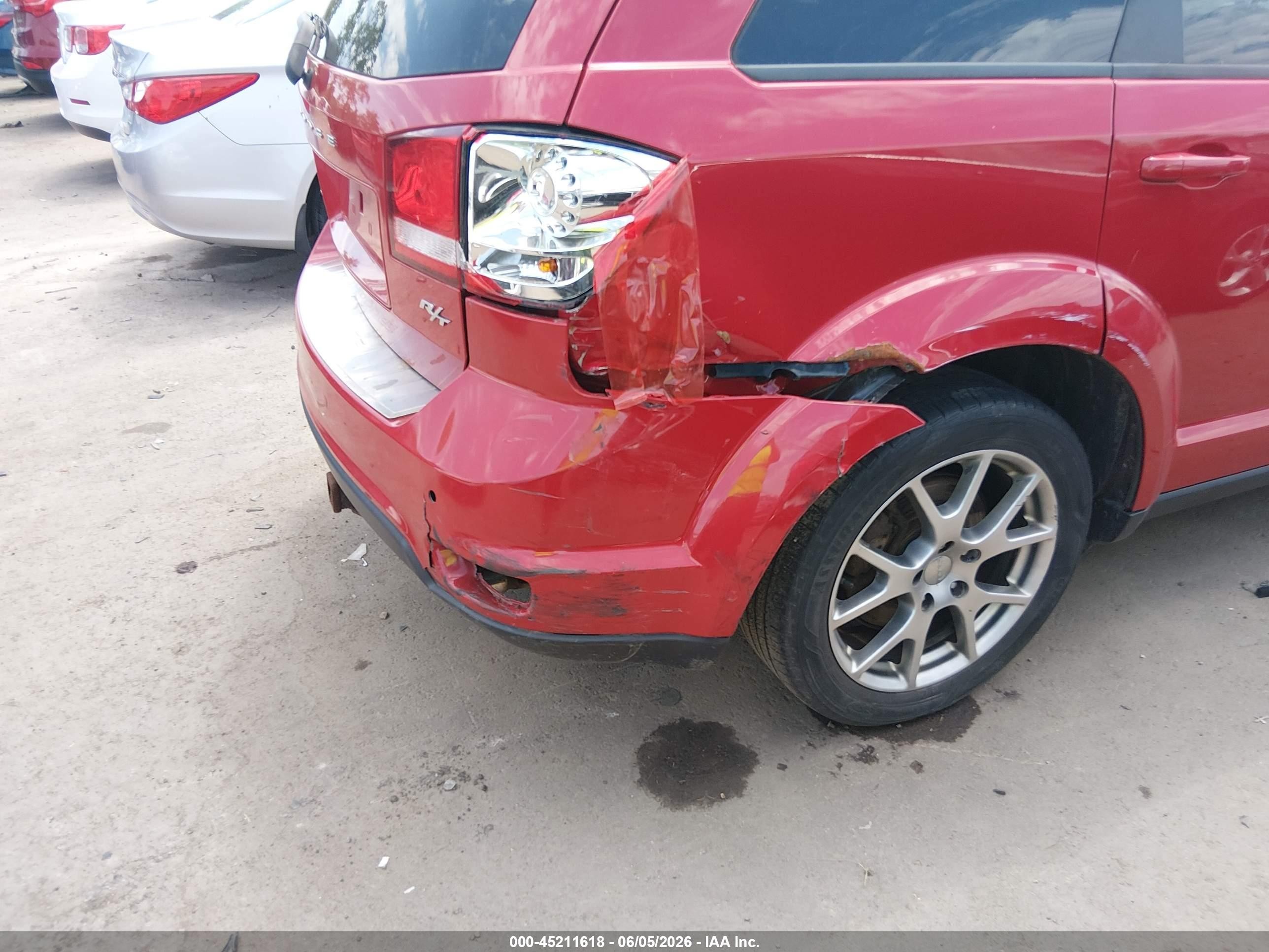 2015 Dodge Journey R/t Red vin: 3C4PDCEG5FT553927