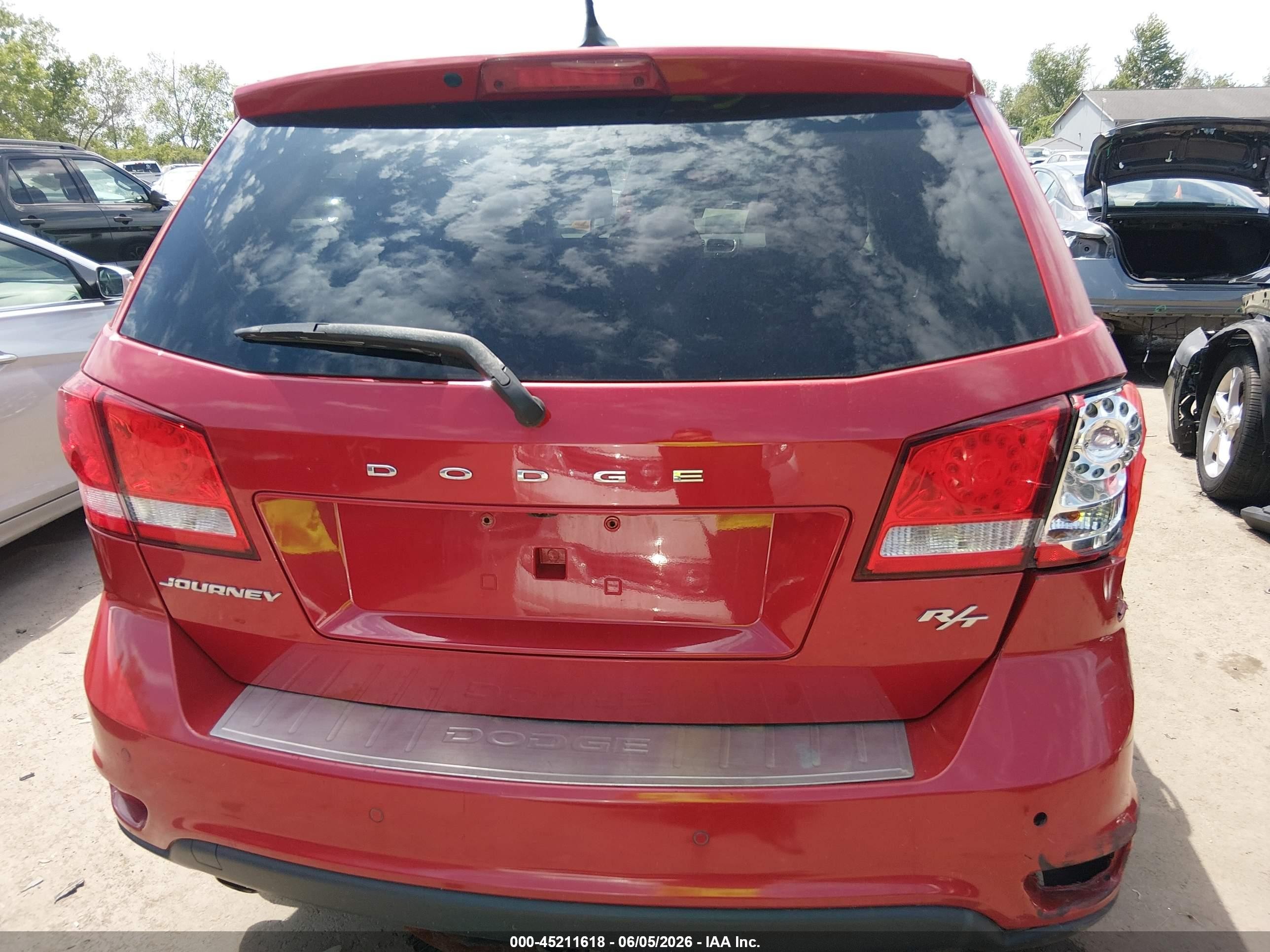2015 Dodge Journey R/t Red vin: 3C4PDCEG5FT553927