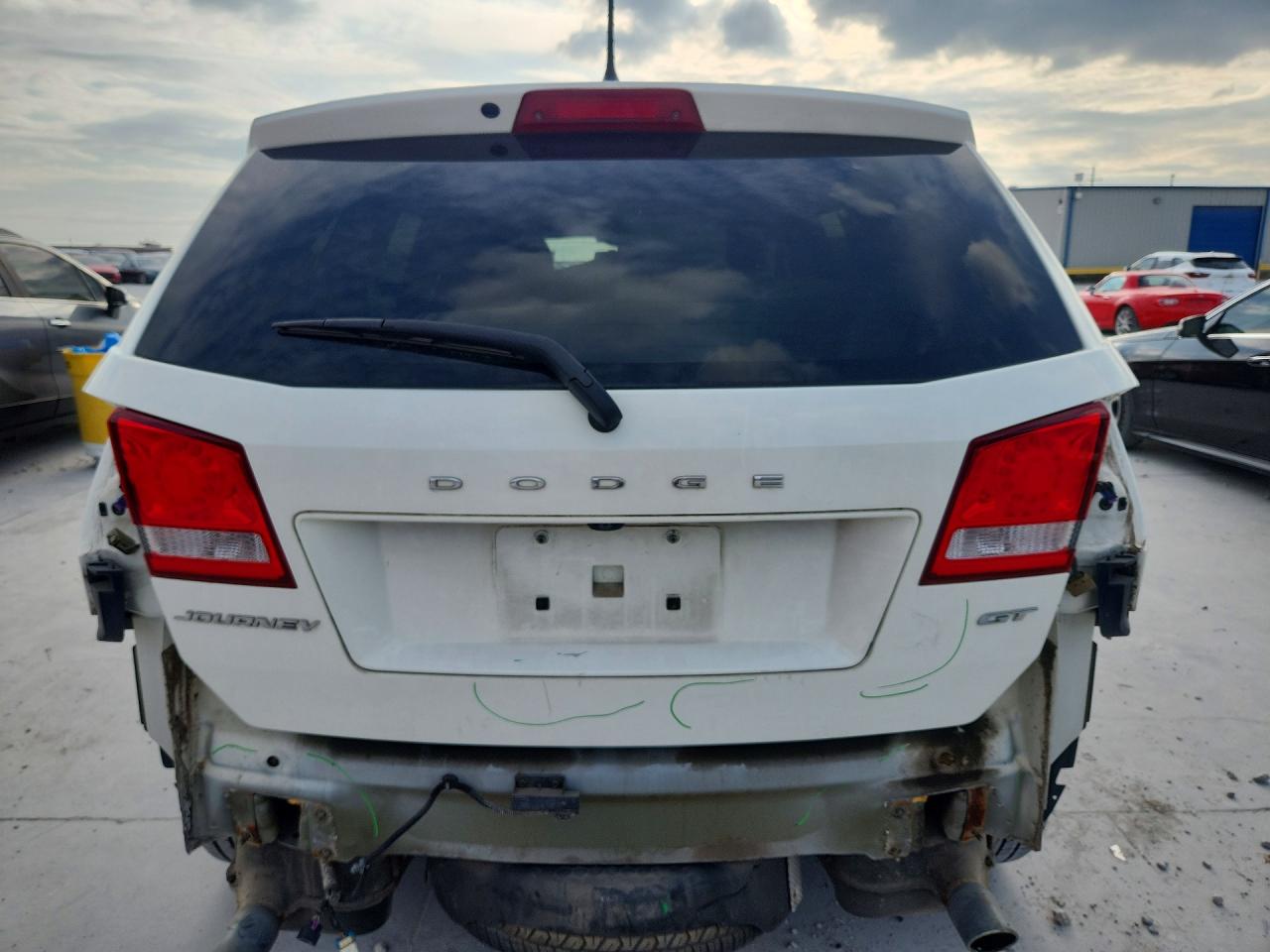 2017 Dodge Journey Gt Белый vin: 3C4PDCEGXHT549780