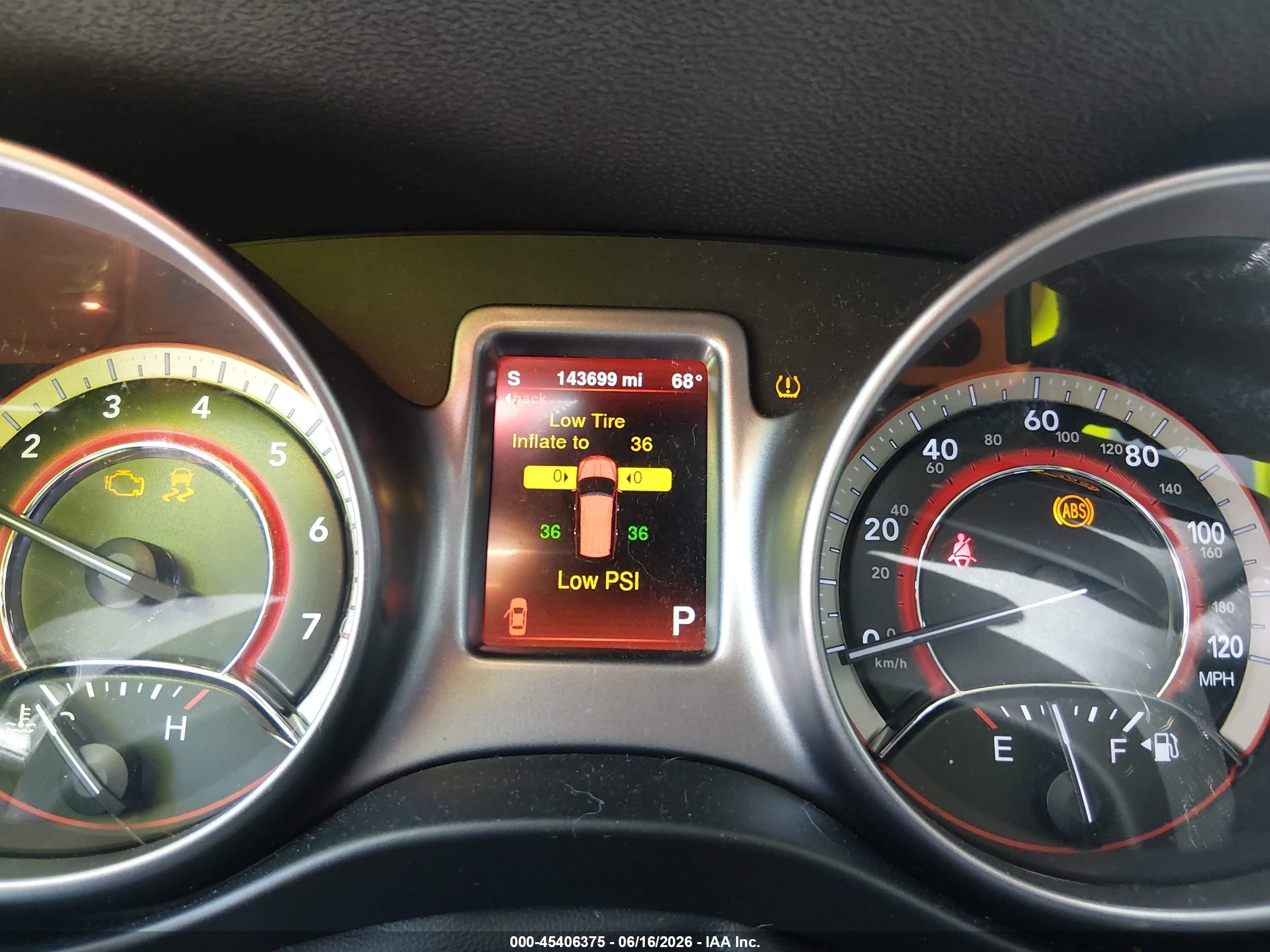 2015 Dodge Journey Crossroad Red vin: 3C4PDCGB0FT698116