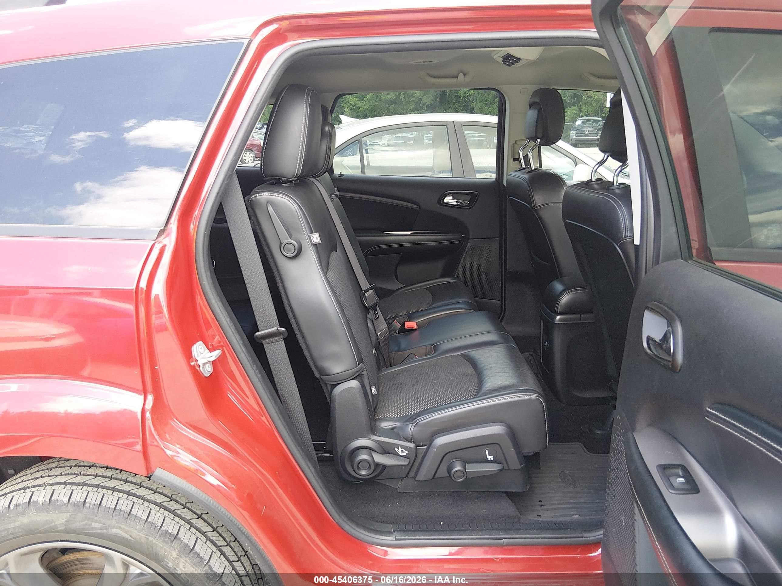 2015 Dodge Journey Crossroad Red vin: 3C4PDCGB0FT698116