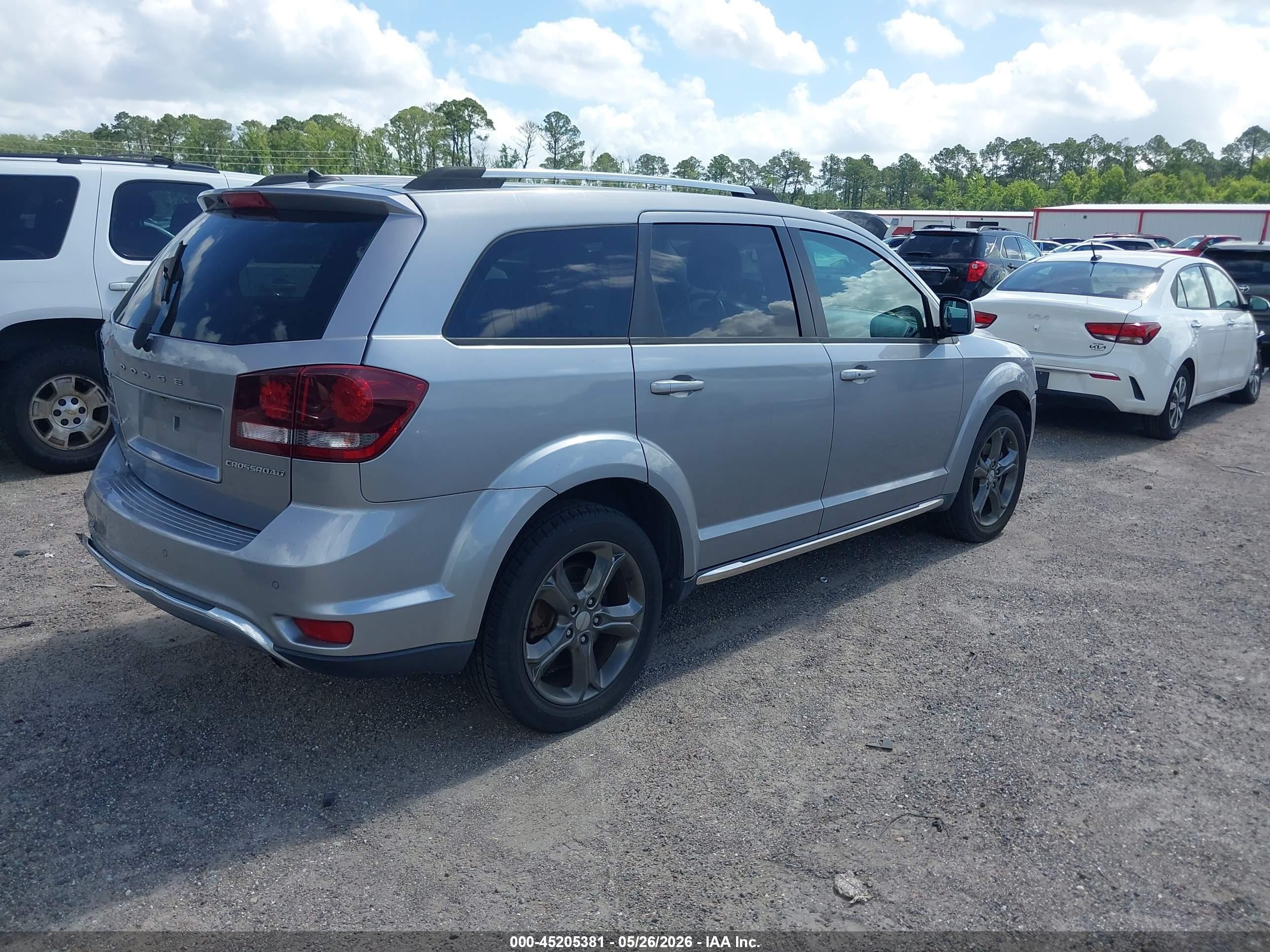 2015 Dodge Journey Crossroad Gray vin: 3C4PDCGB0FT745841