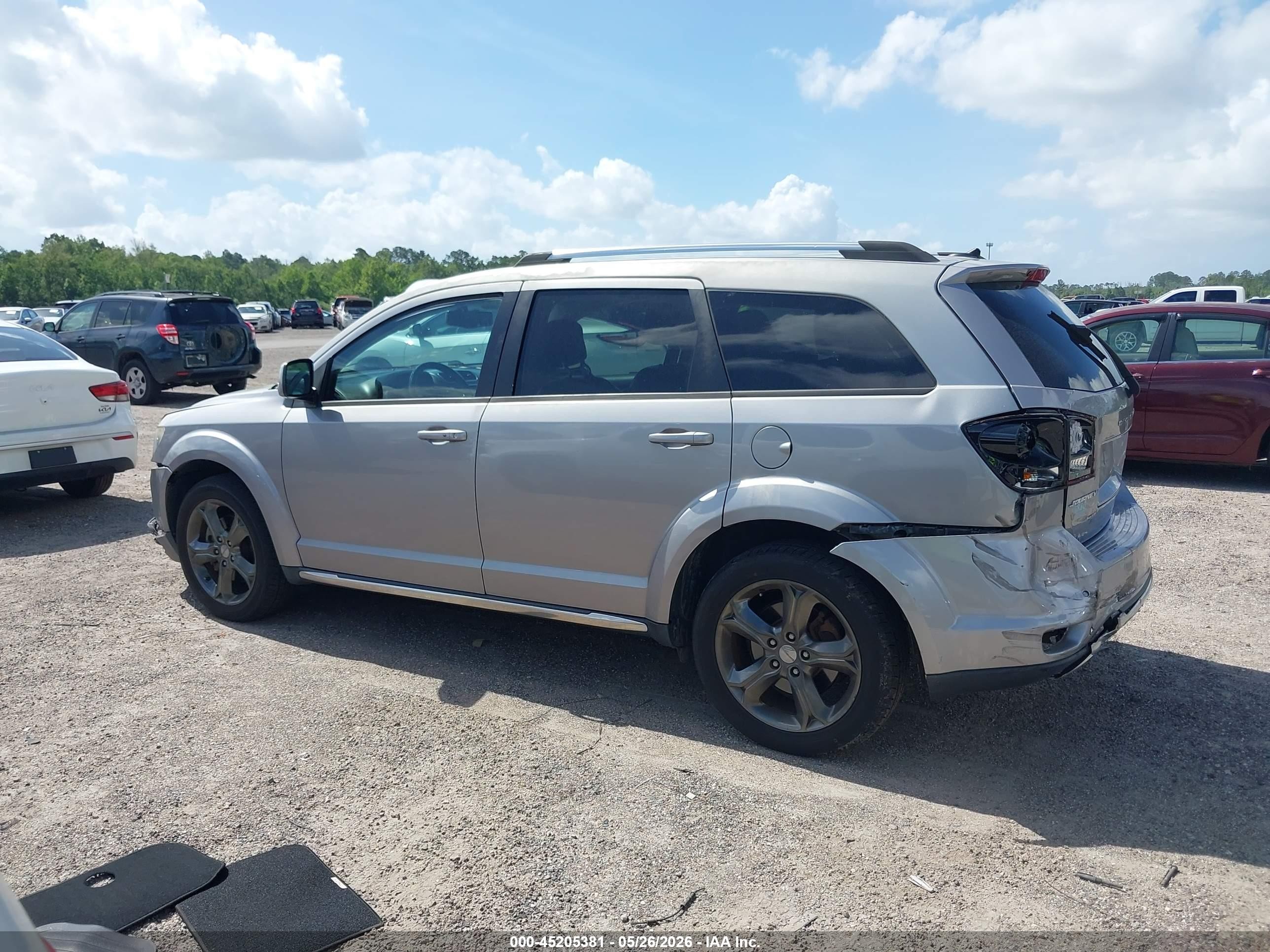2015 Dodge Journey Crossroad Gray vin: 3C4PDCGB0FT745841