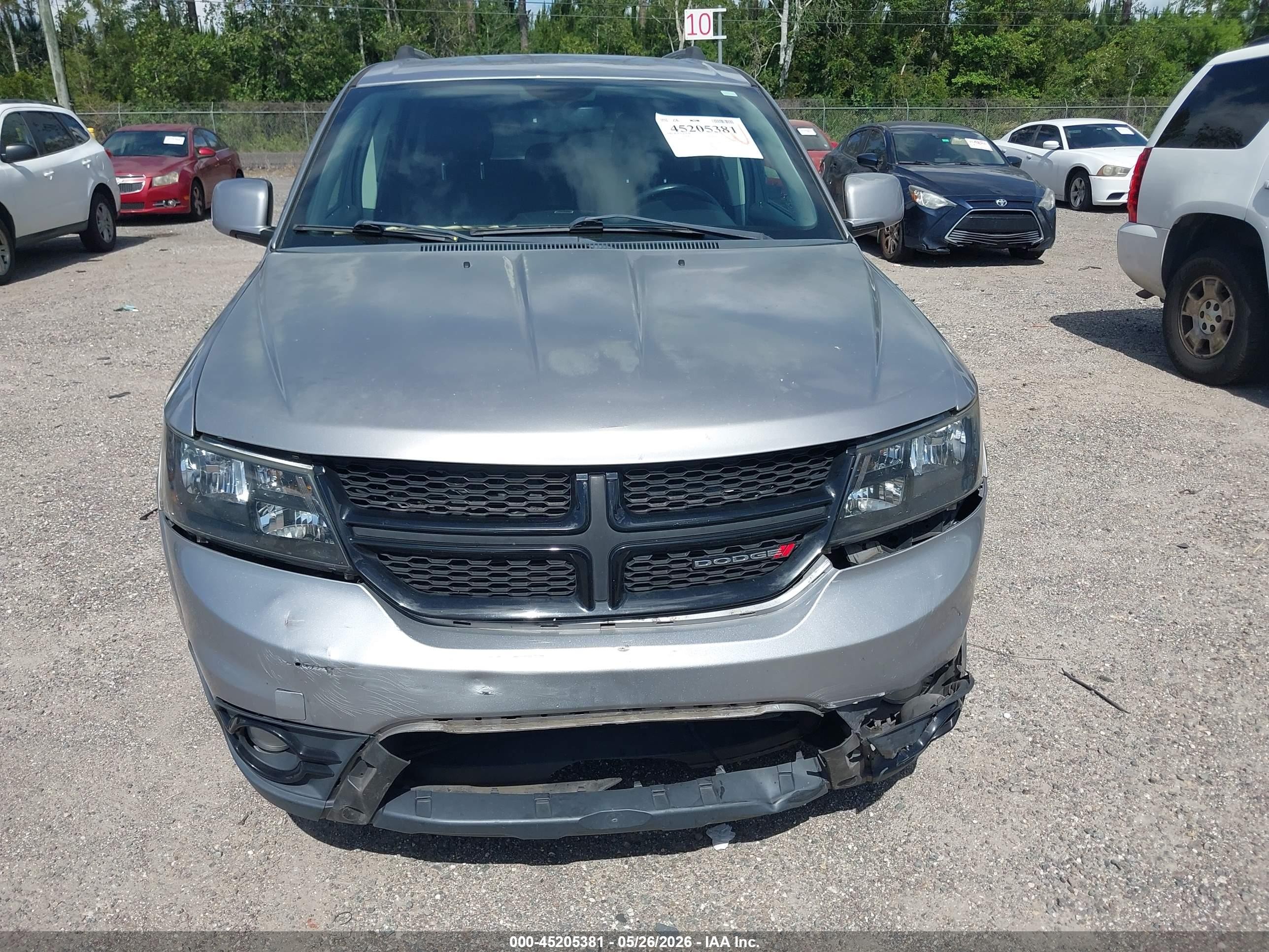 2015 Dodge Journey Crossroad Gray vin: 3C4PDCGB0FT745841