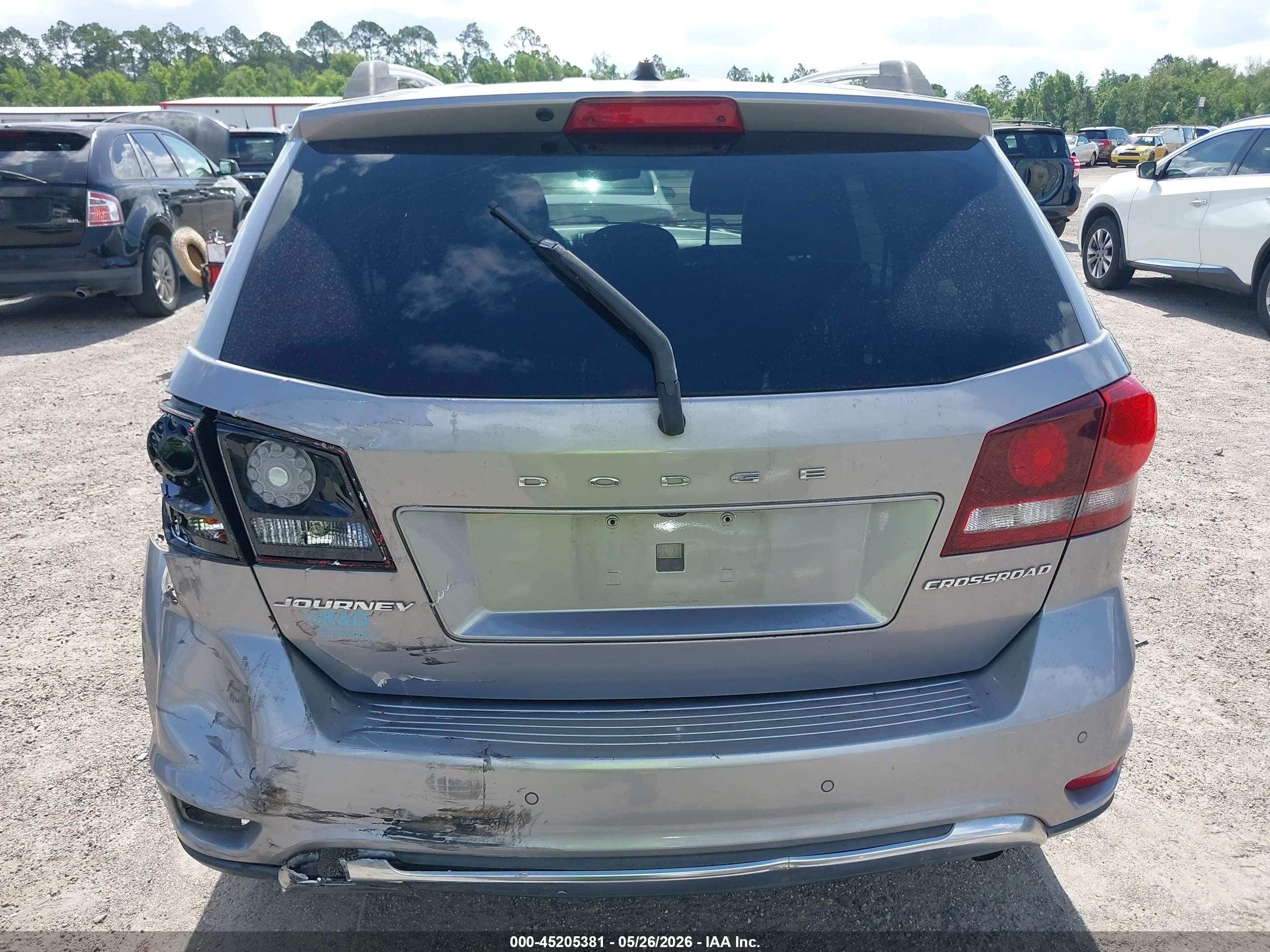2015 Dodge Journey Crossroad Gray vin: 3C4PDCGB0FT745841