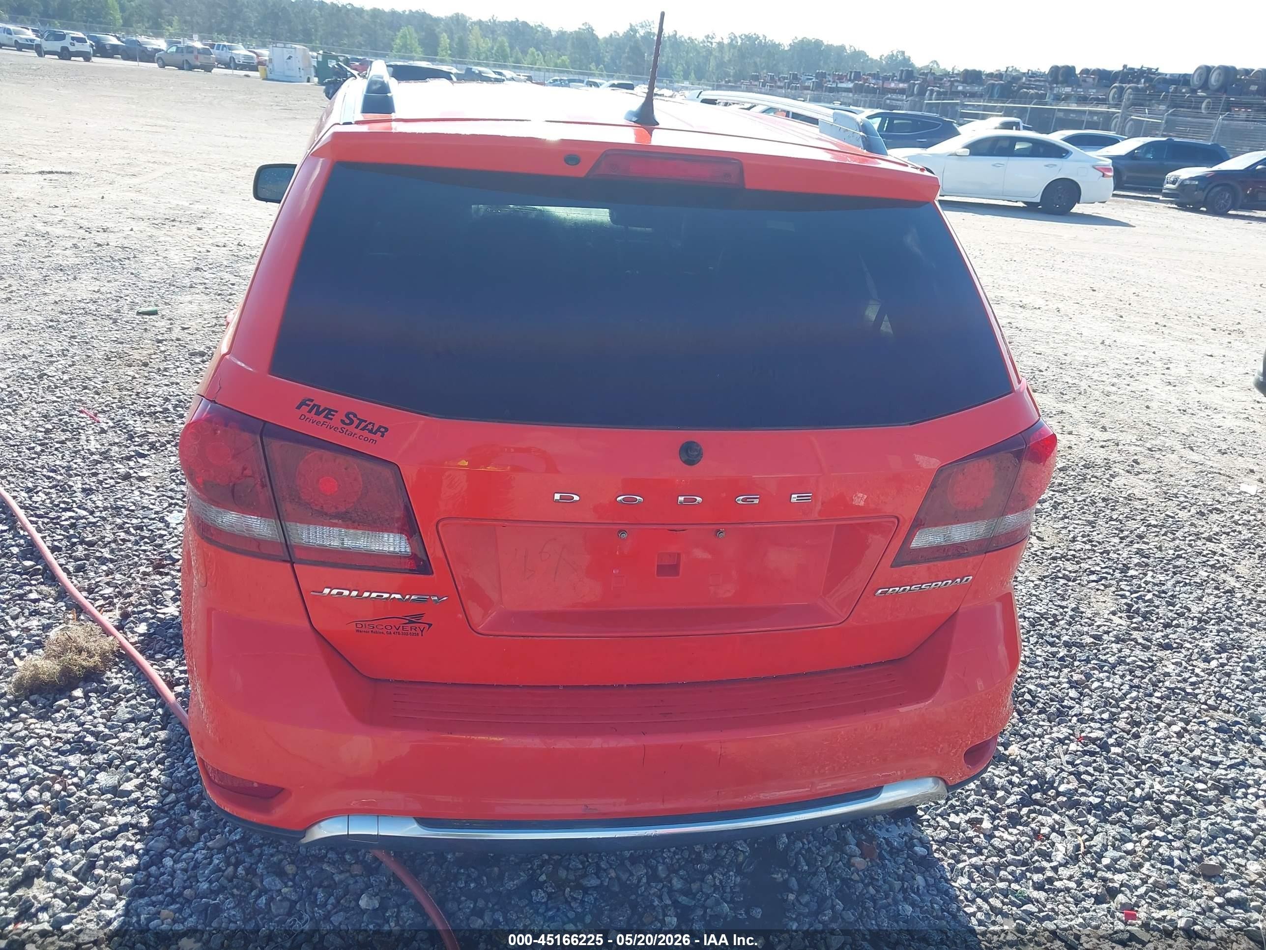 2018 Dodge Journey Crossroad Оранжевый vin: 3C4PDCGB0JT421846