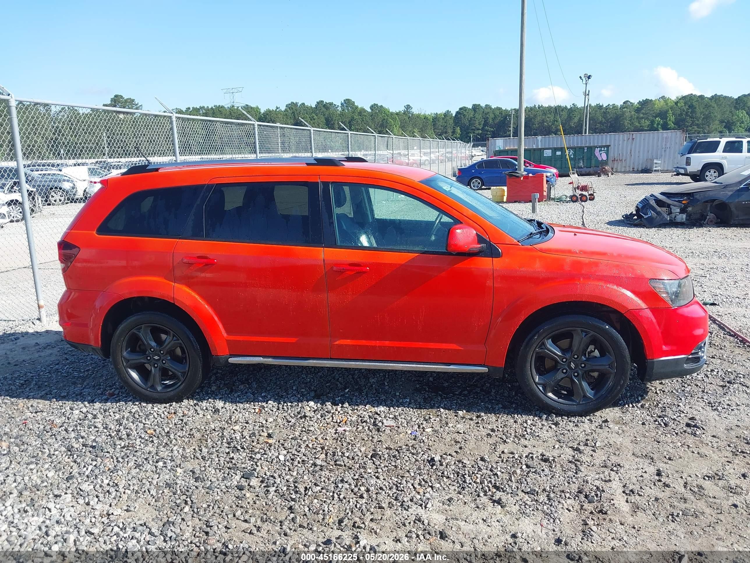 2018 Dodge Journey Crossroad Оранжевый vin: 3C4PDCGB0JT421846