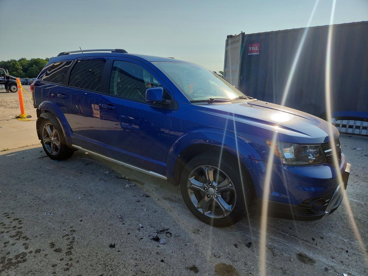 2015 Dodge Journey Crossroad Blue vin: 3C4PDCGB1FT682510