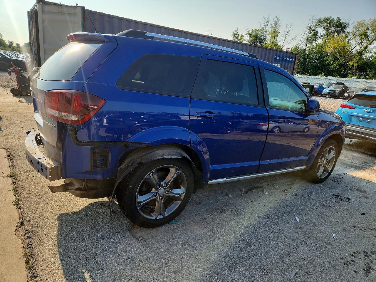 2015 Dodge Journey Crossroad Blue vin: 3C4PDCGB1FT682510