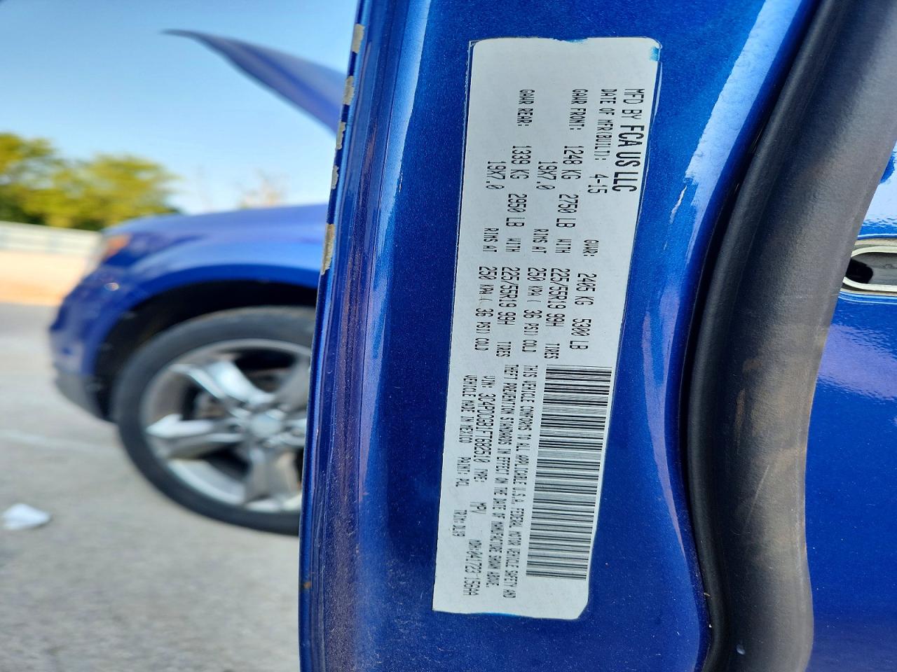 2015 Dodge Journey Crossroad Blue vin: 3C4PDCGB1FT682510
