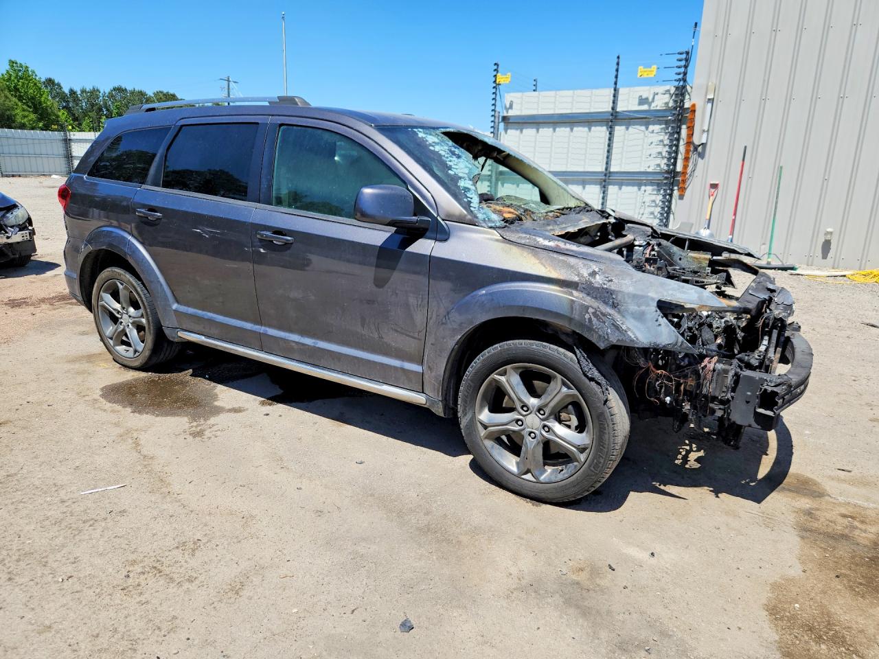 2015 Dodge Journey Crossroad Charcoal vin: 3C4PDCGB2FT583050