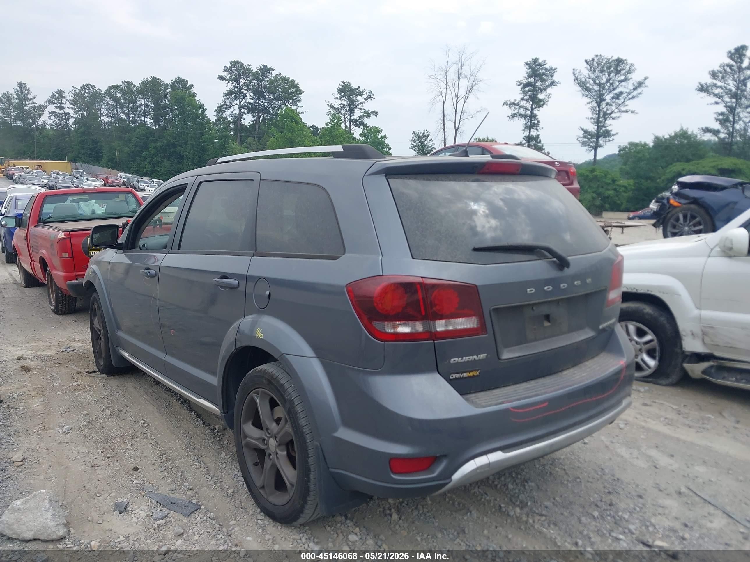 2015 Dodge Journey Crossroad Gray vin: 3C4PDCGB2FT616905