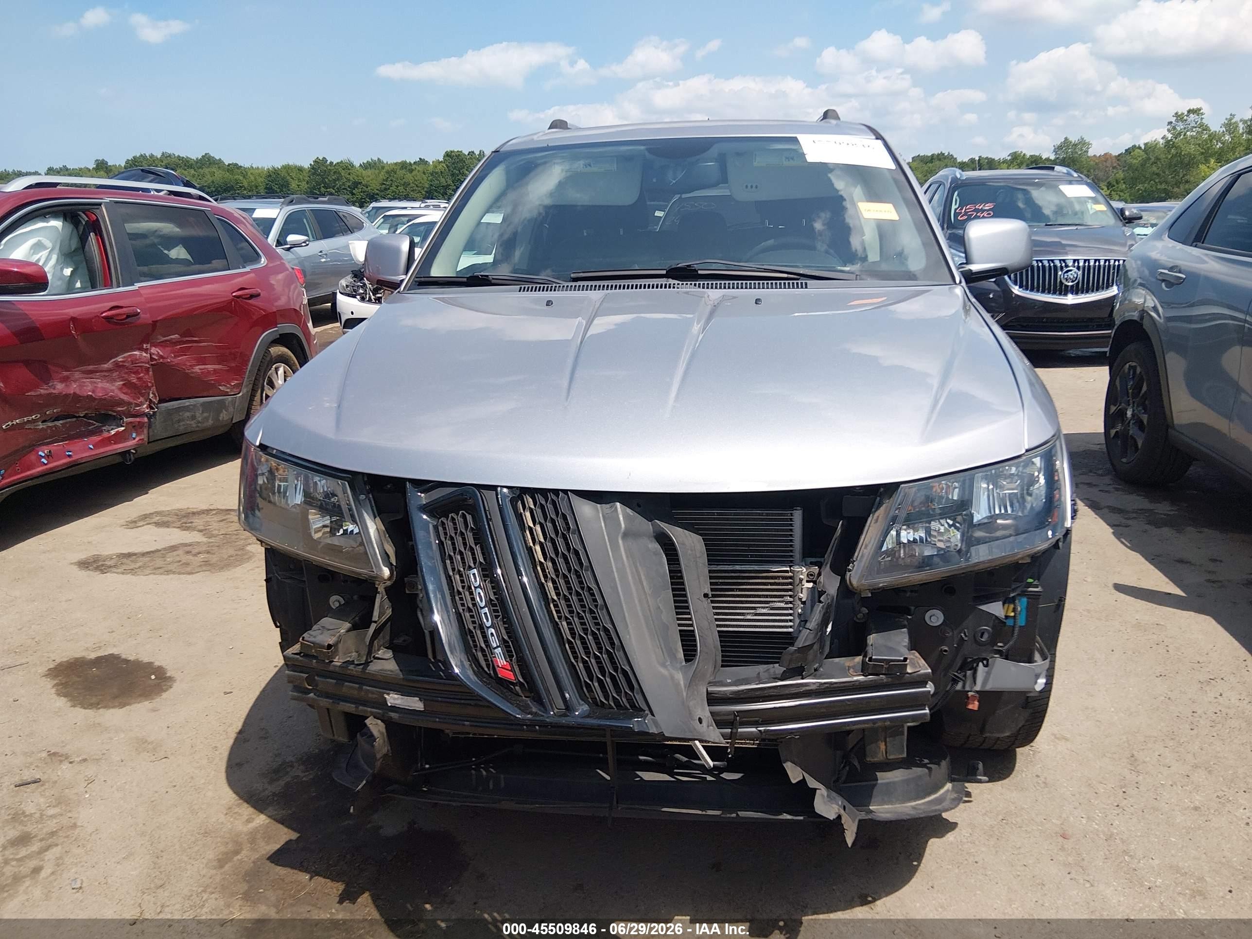 2015 Dodge Journey Crossroad Silver vin: 3C4PDCGB2FT727986