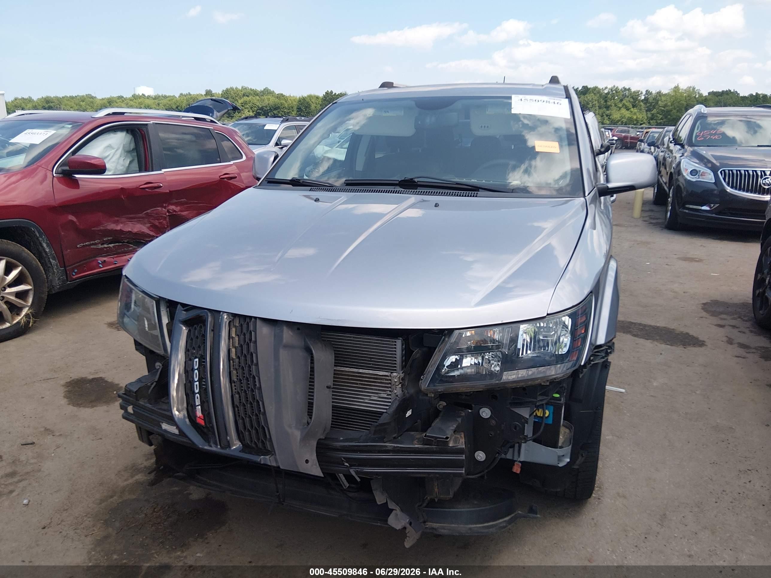 2015 Dodge Journey Crossroad Silver vin: 3C4PDCGB2FT727986