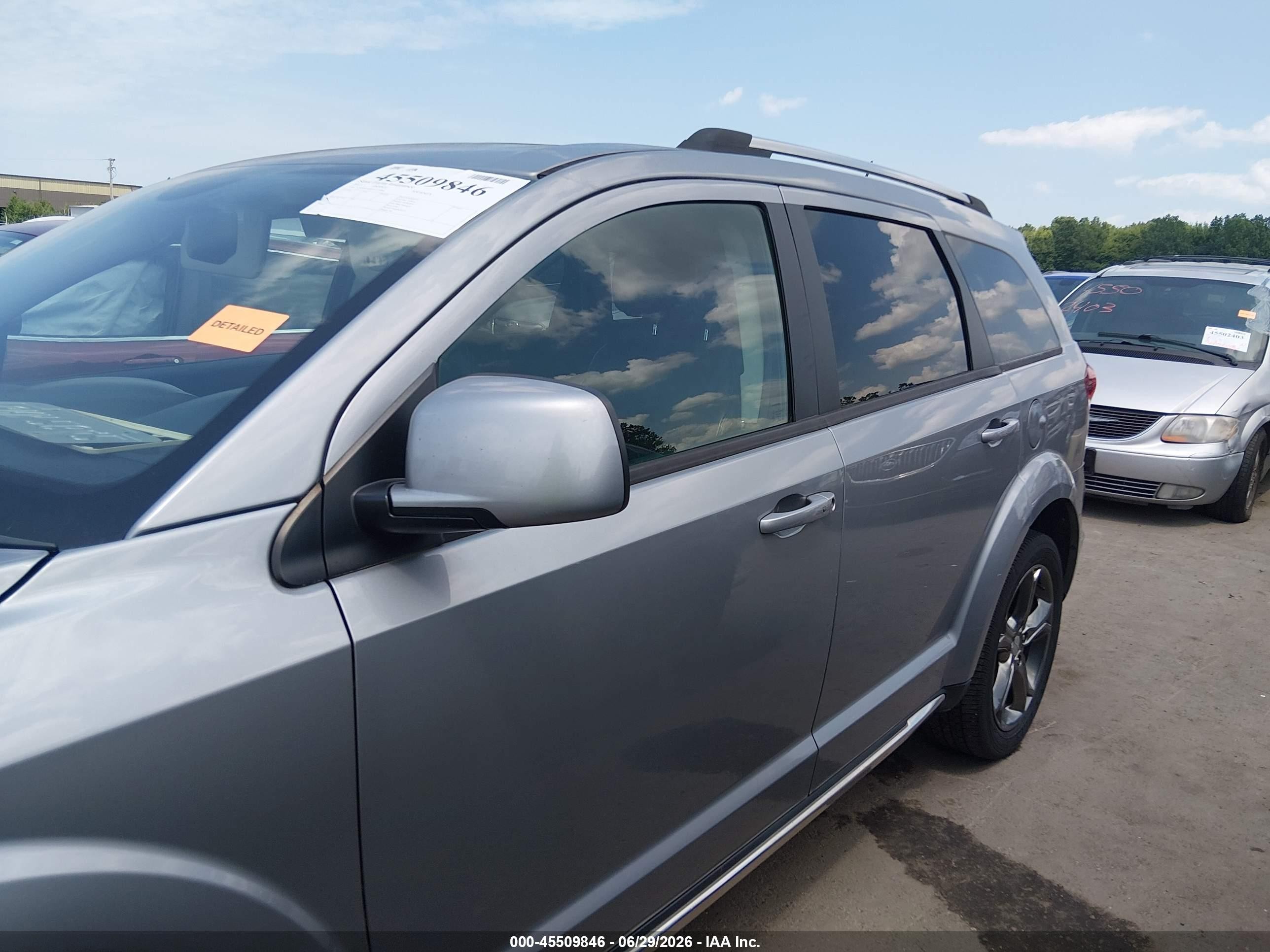 2015 Dodge Journey Crossroad Silver vin: 3C4PDCGB2FT727986