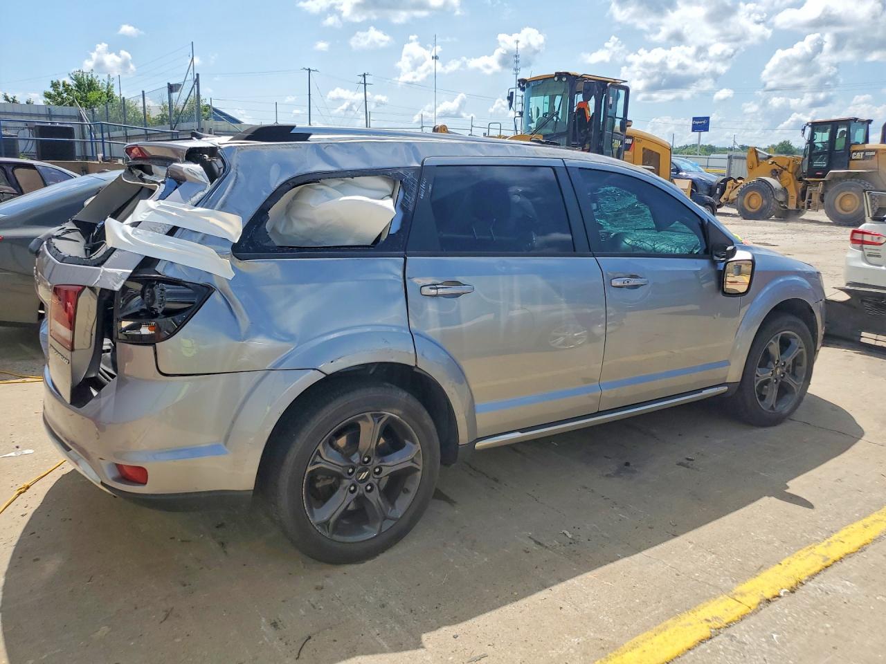 2020 Dodge Journey Crossroad Silver vin: 3C4PDCGB3LT201331
