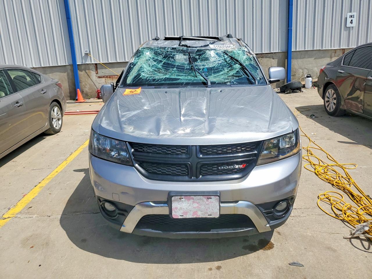2020 Dodge Journey Crossroad Silver vin: 3C4PDCGB3LT201331