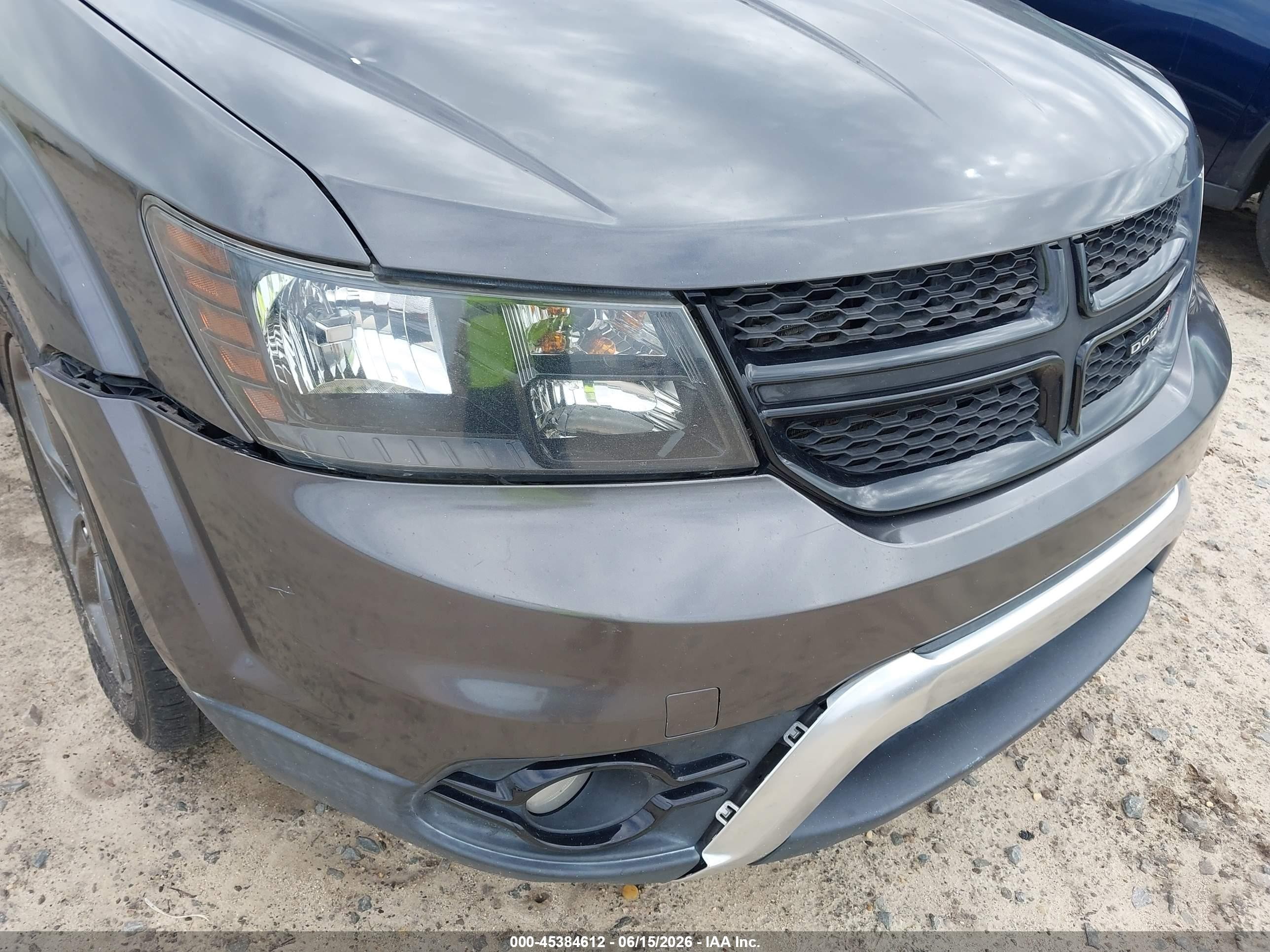 2015 Dodge Journey Crossroad Gray vin: 3C4PDCGB5FT605543