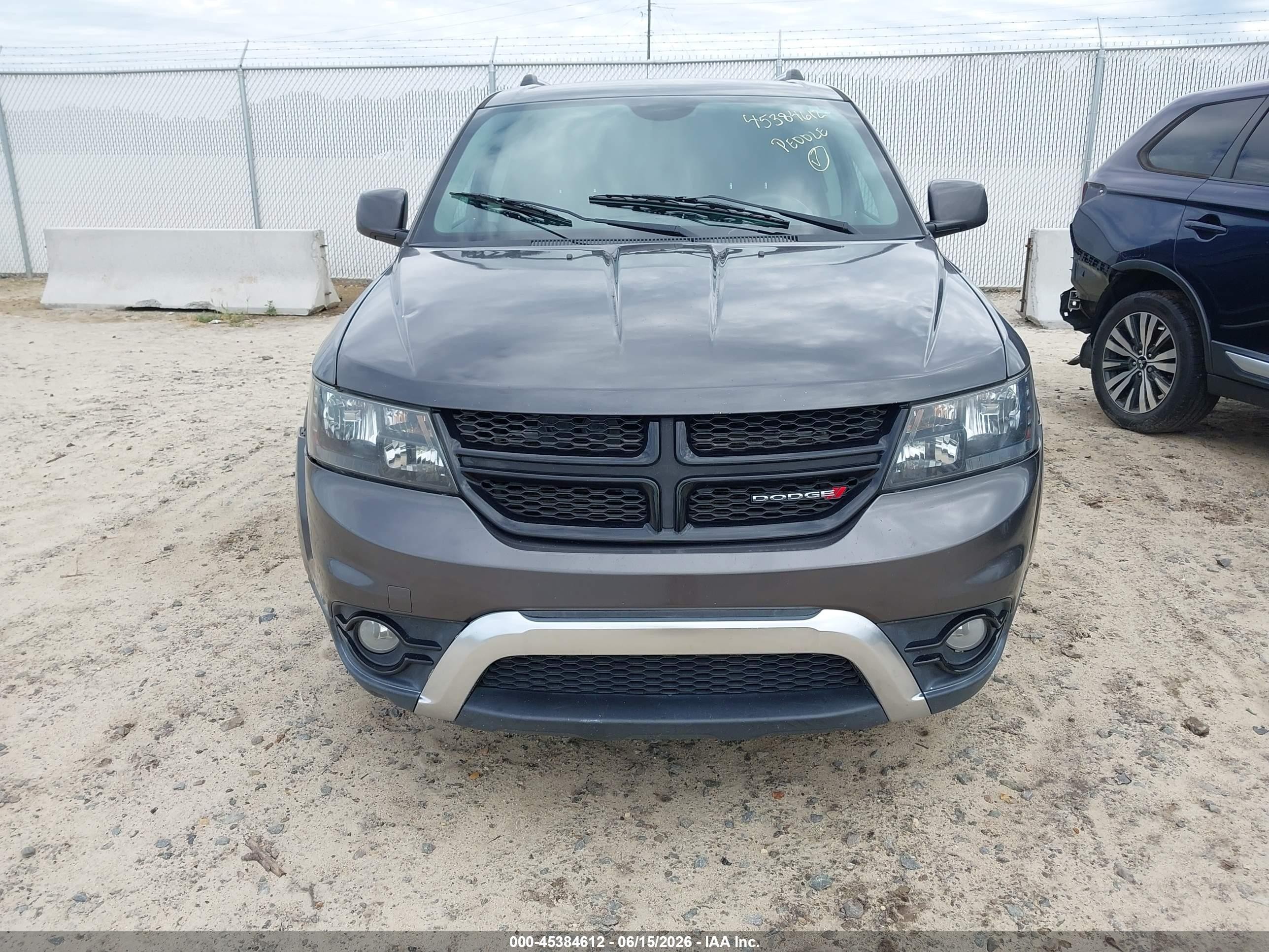 2015 Dodge Journey Crossroad Gray vin: 3C4PDCGB5FT605543