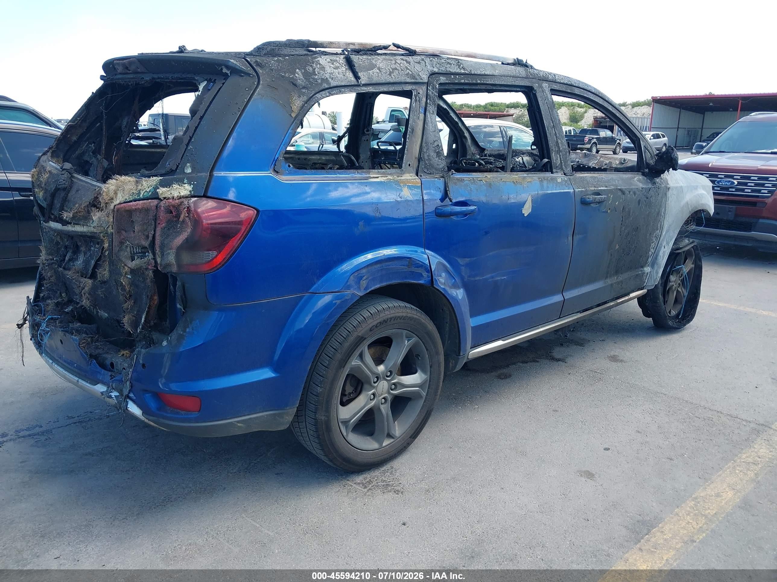 2015 Dodge Journey Crossroad Blue vin: 3C4PDCGB5FT674765