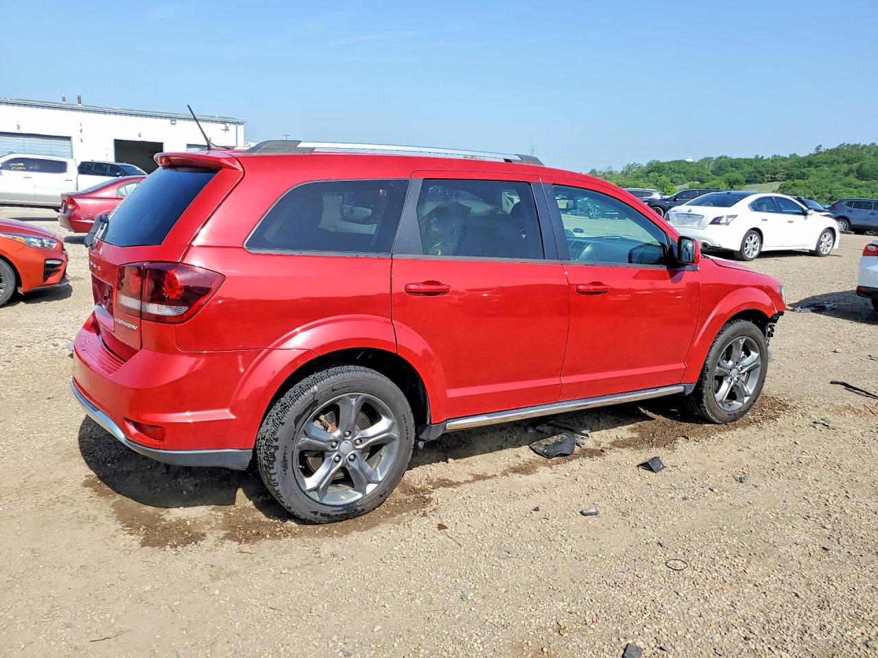 2016 Dodge Journey Crossroad Red vin: 3C4PDCGB5GT112348