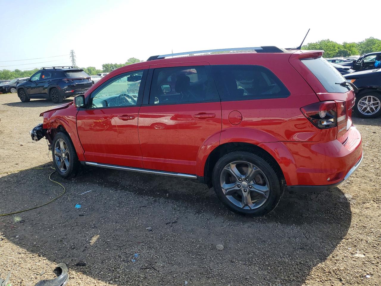 2016 Dodge Journey Crossroad Red vin: 3C4PDCGB5GT112348