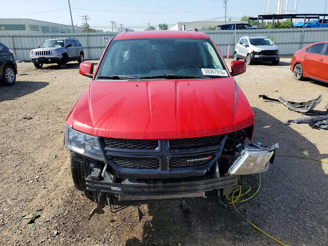 2016 Dodge Journey Crossroad Red vin: 3C4PDCGB5GT112348
