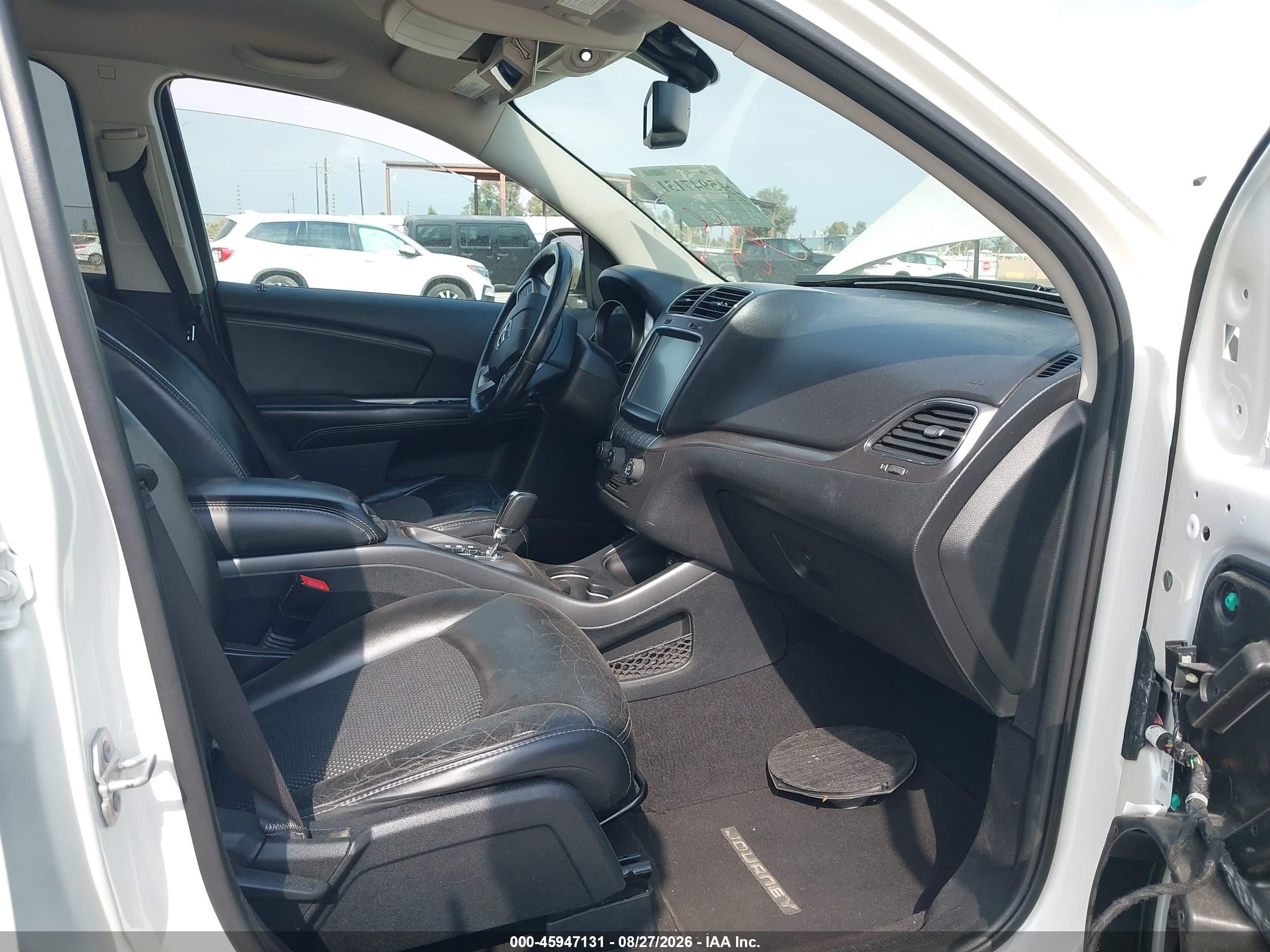 2015 Dodge Journey Crossroad White vin: 3C4PDCGB6FT583214