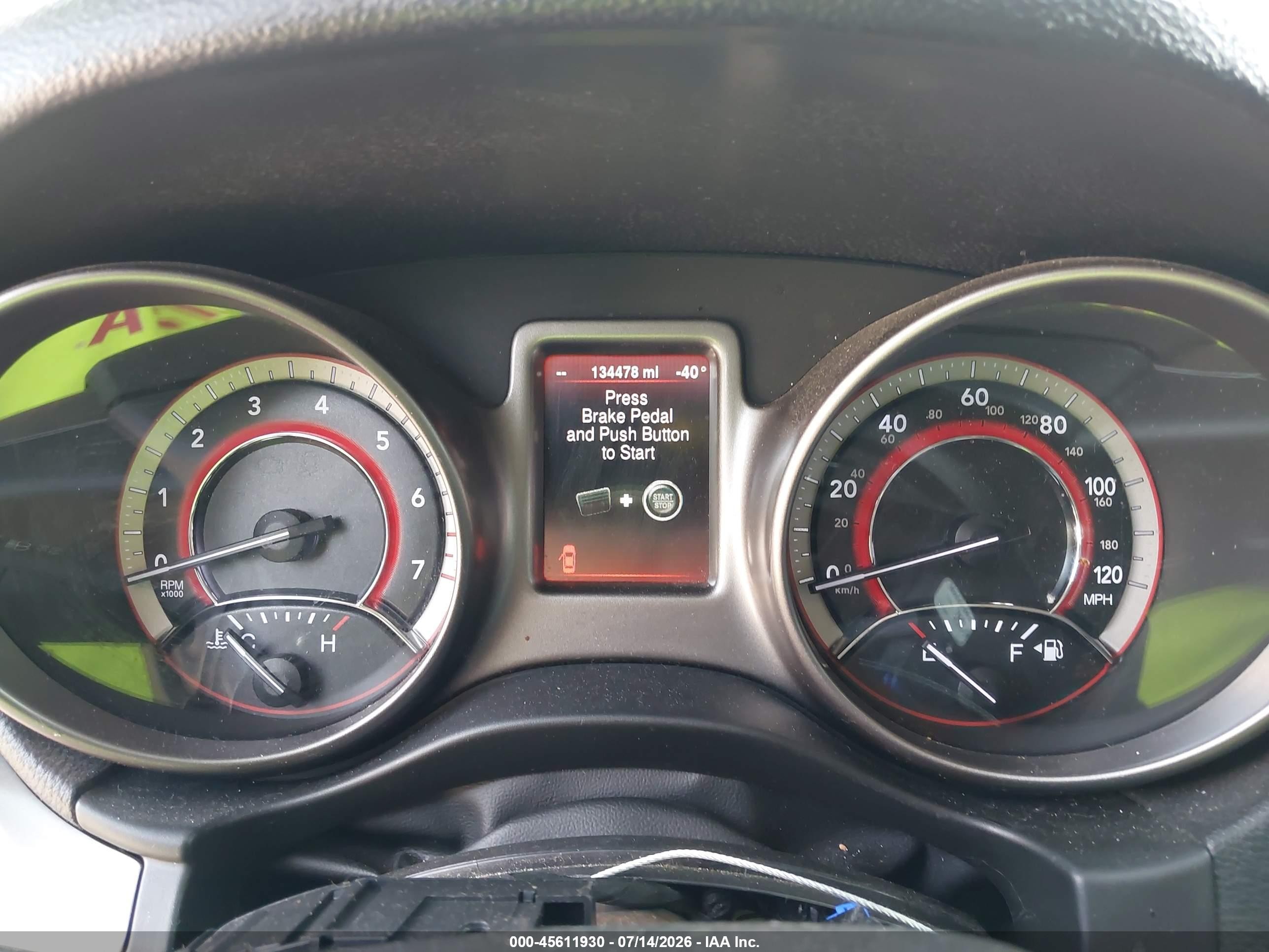 2015 Dodge Journey Crossroad Red vin: 3C4PDCGB6FT592950