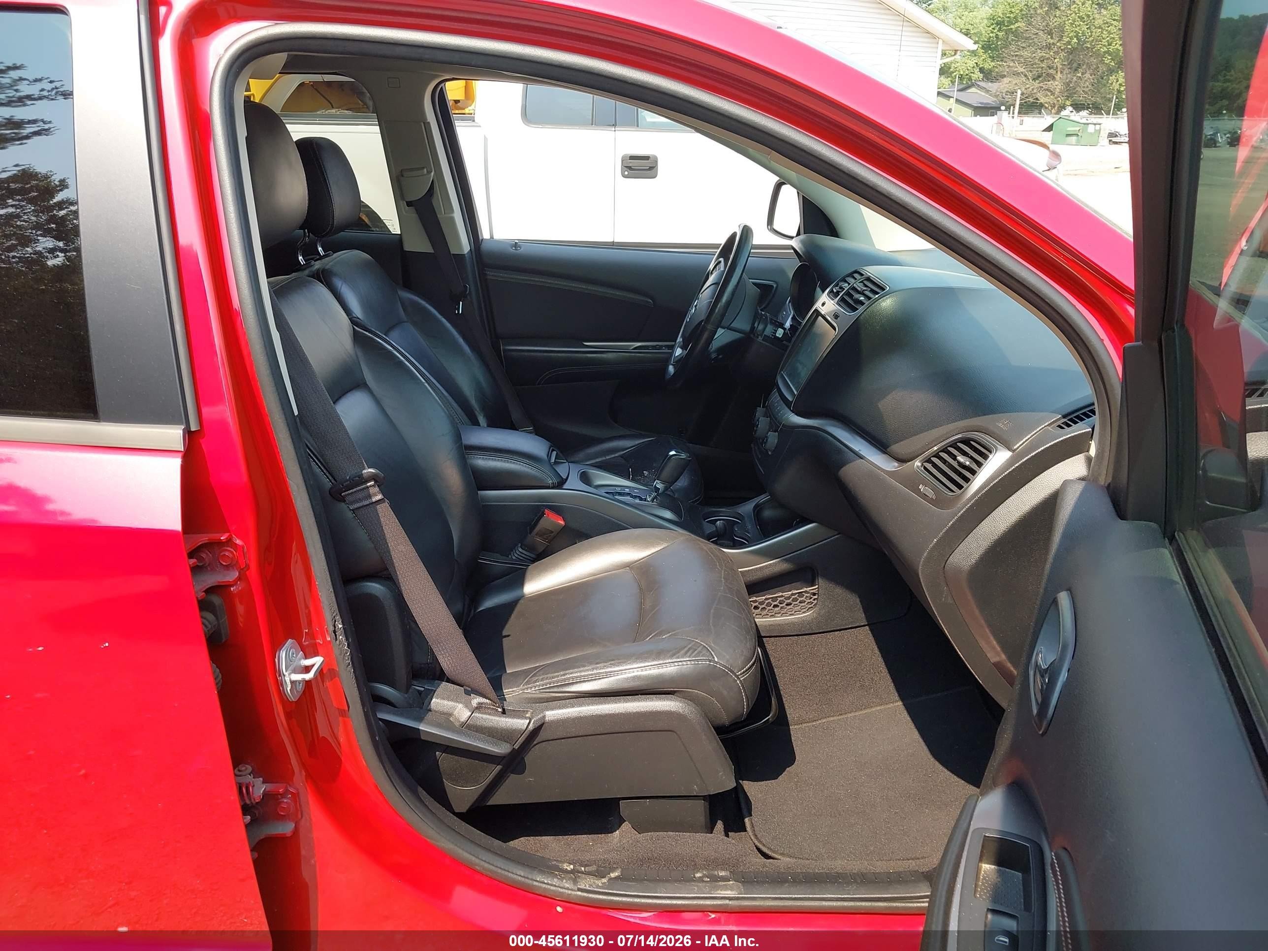 2015 Dodge Journey Crossroad Red vin: 3C4PDCGB6FT592950