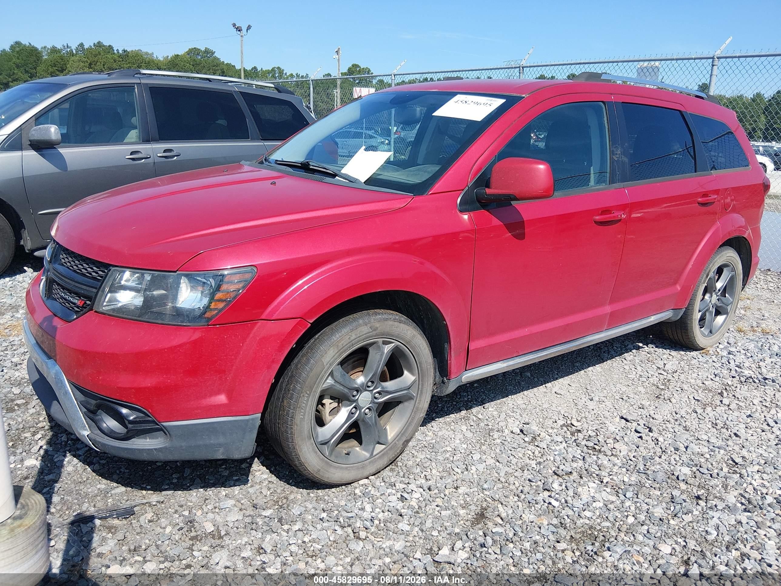 2015 Dodge Journey Crossroad Красный vin: 3C4PDCGB7FT718894