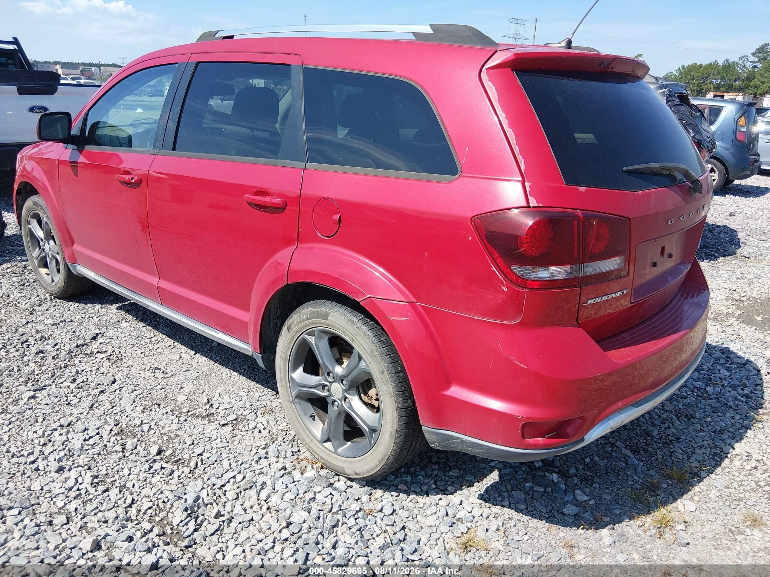 2015 Dodge Journey Crossroad Красный vin: 3C4PDCGB7FT718894