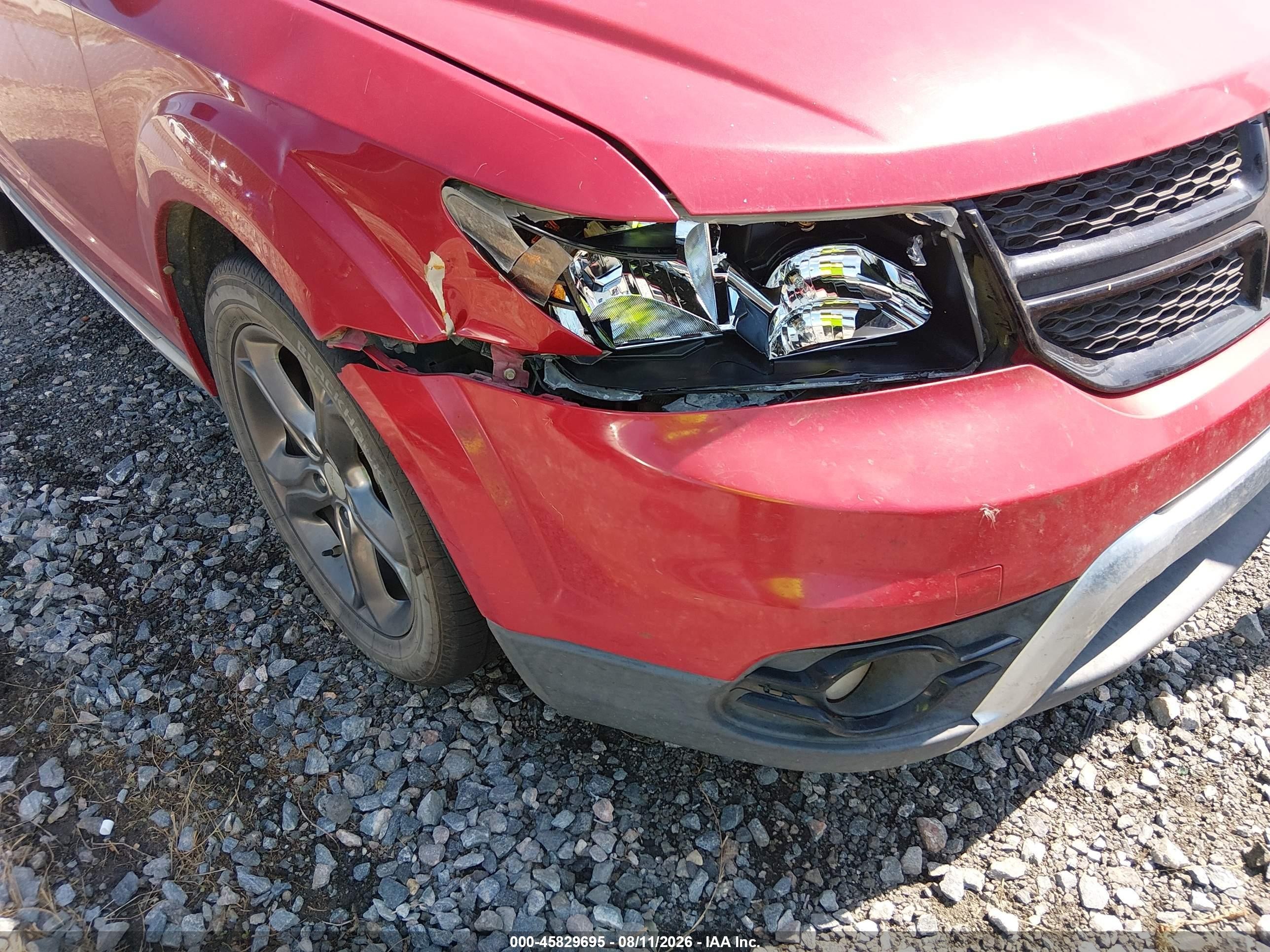 2015 Dodge Journey Crossroad Красный vin: 3C4PDCGB7FT718894