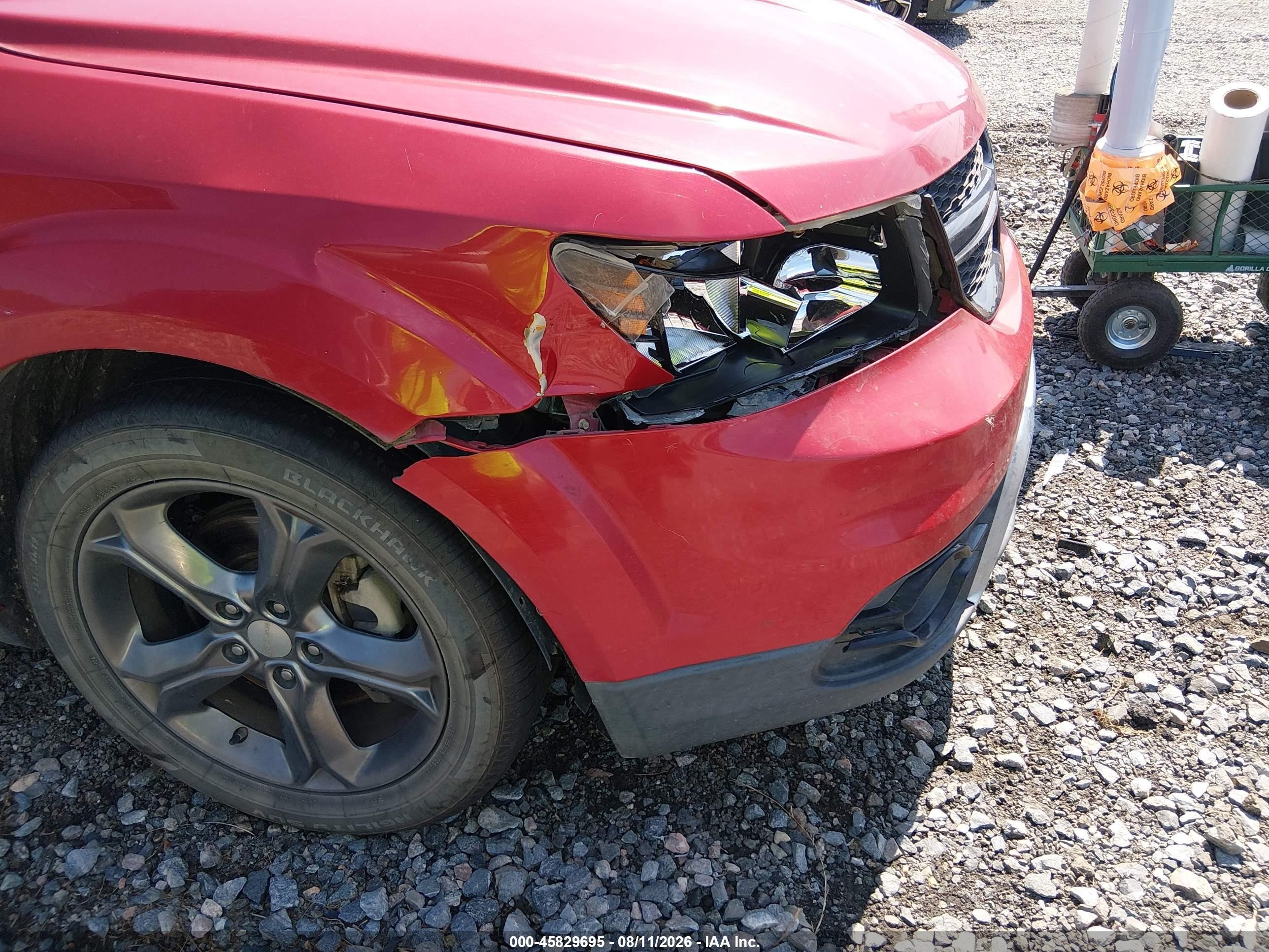 2015 Dodge Journey Crossroad Красный vin: 3C4PDCGB7FT718894