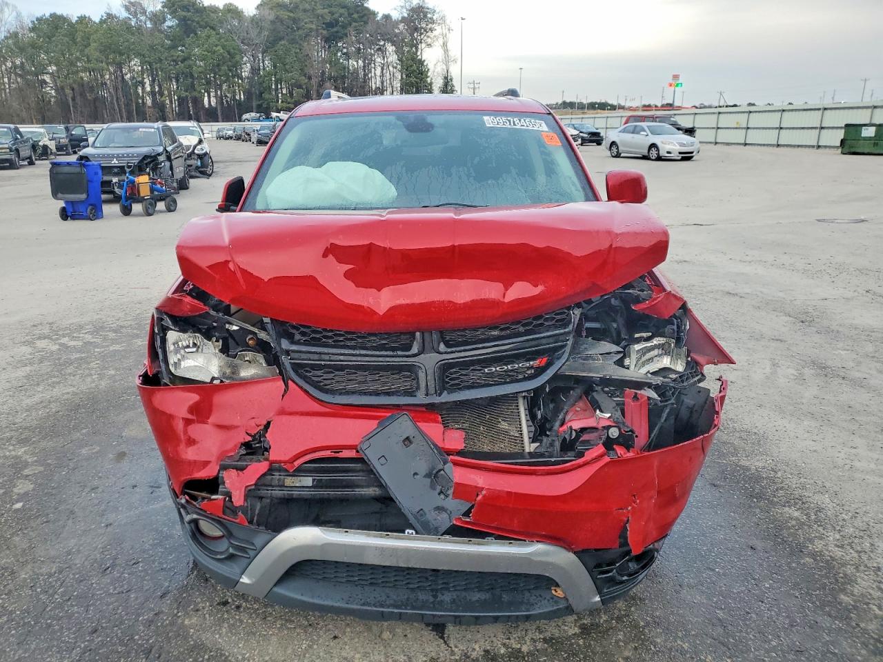 2020 Dodge Journey Crossroad Красный vin: 3C4PDCGB7LT268644
