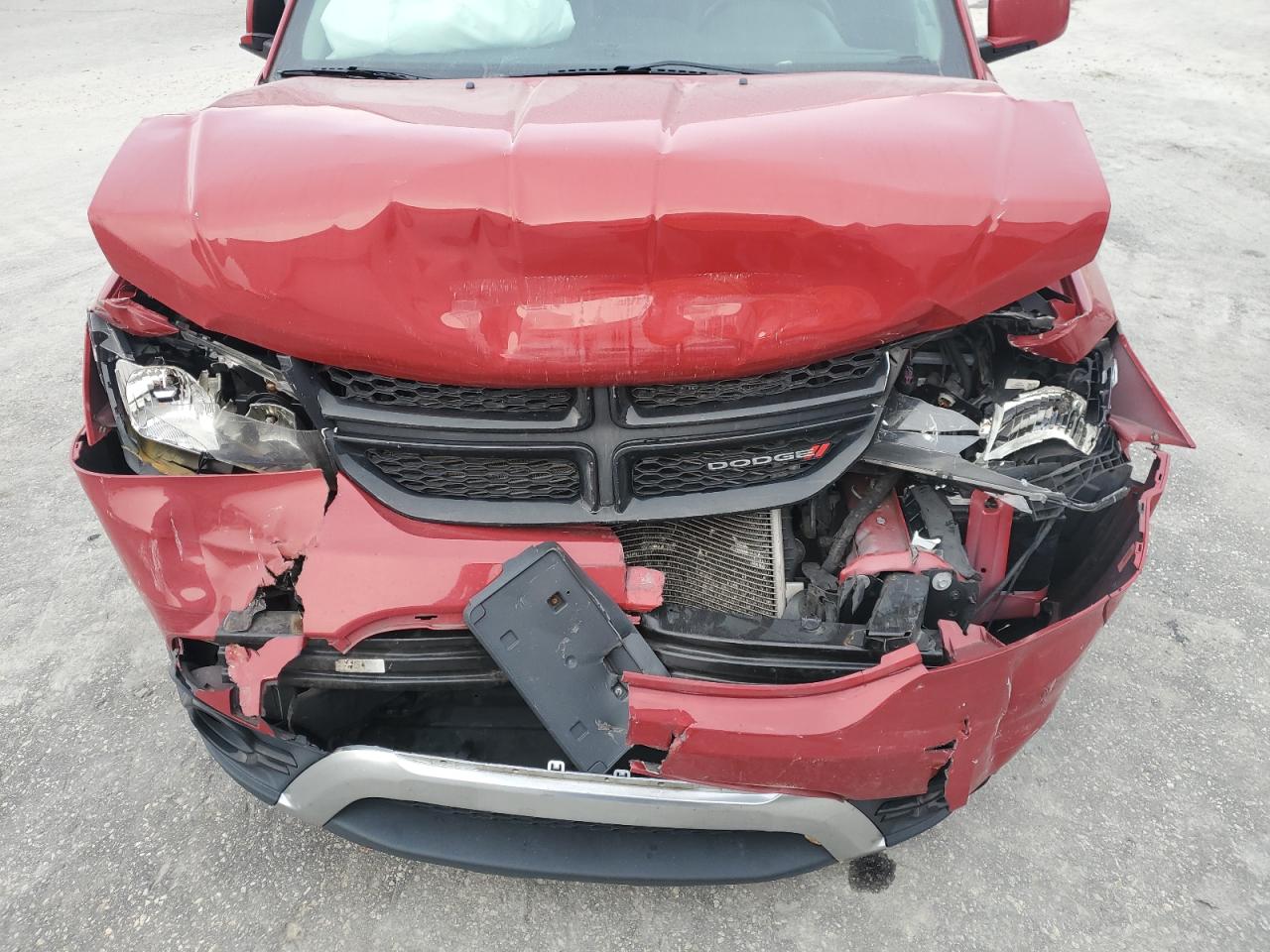 2020 Dodge Journey Crossroad Красный vin: 3C4PDCGB7LT268644 Damage: Front Bumper Reinforcement, Broken, Replacement Required