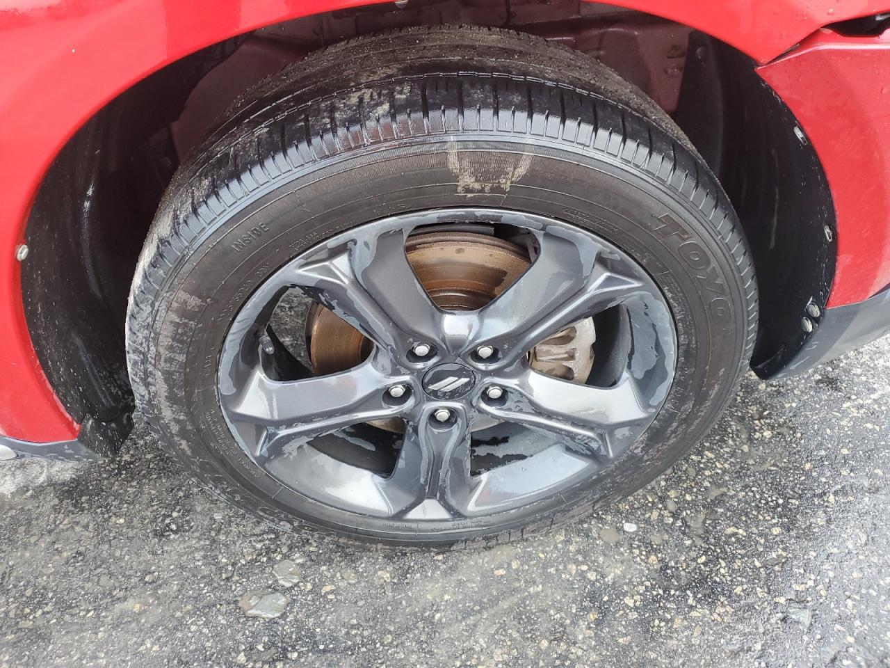 2020 Dodge Journey Crossroad Красный vin: 3C4PDCGB7LT268644 Damage: Right Front Tire, Worn, Replacement Required