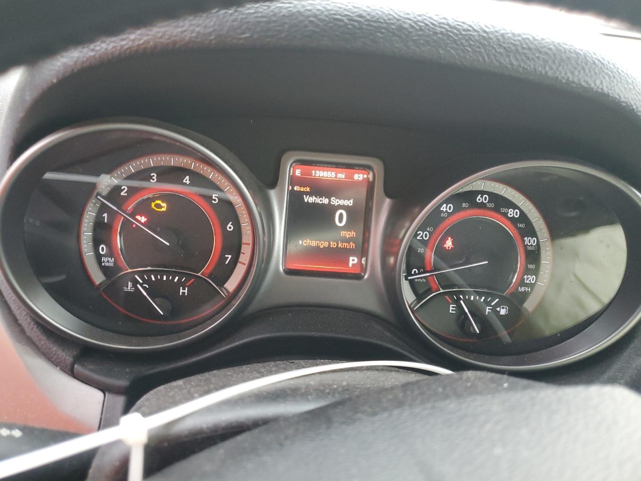 2020 Dodge Journey Crossroad Красный vin: 3C4PDCGB7LT268644 Damage: Warning Light - Engine, On, Unacceptable