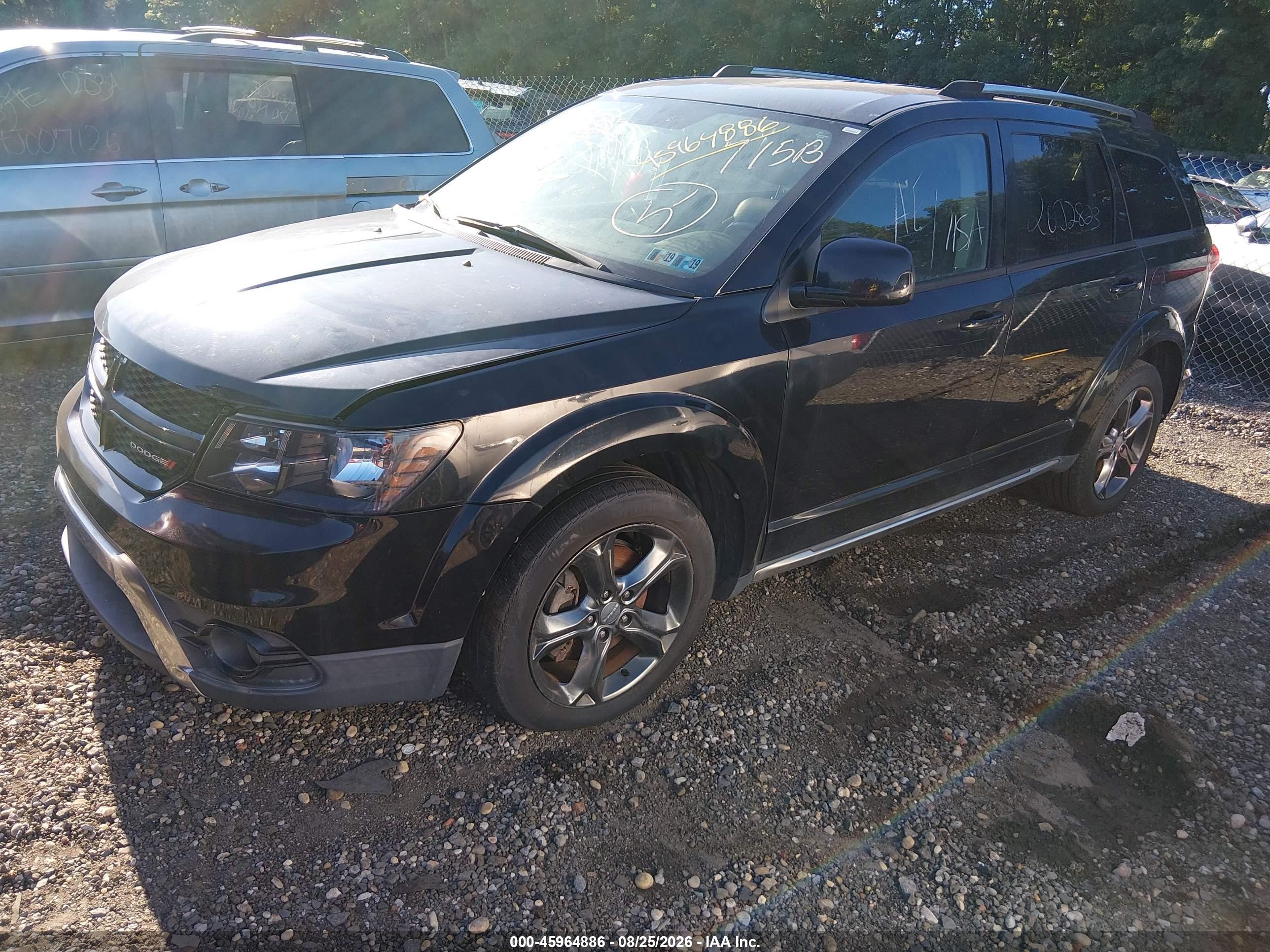 2014 Dodge Journey Crossroad Black vin: 3C4PDCGB8ET287545