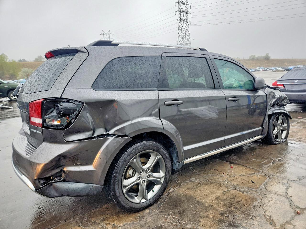 2015 Dodge Journey Crossroad Charcoal vin: 3C4PDCGB8FT712117